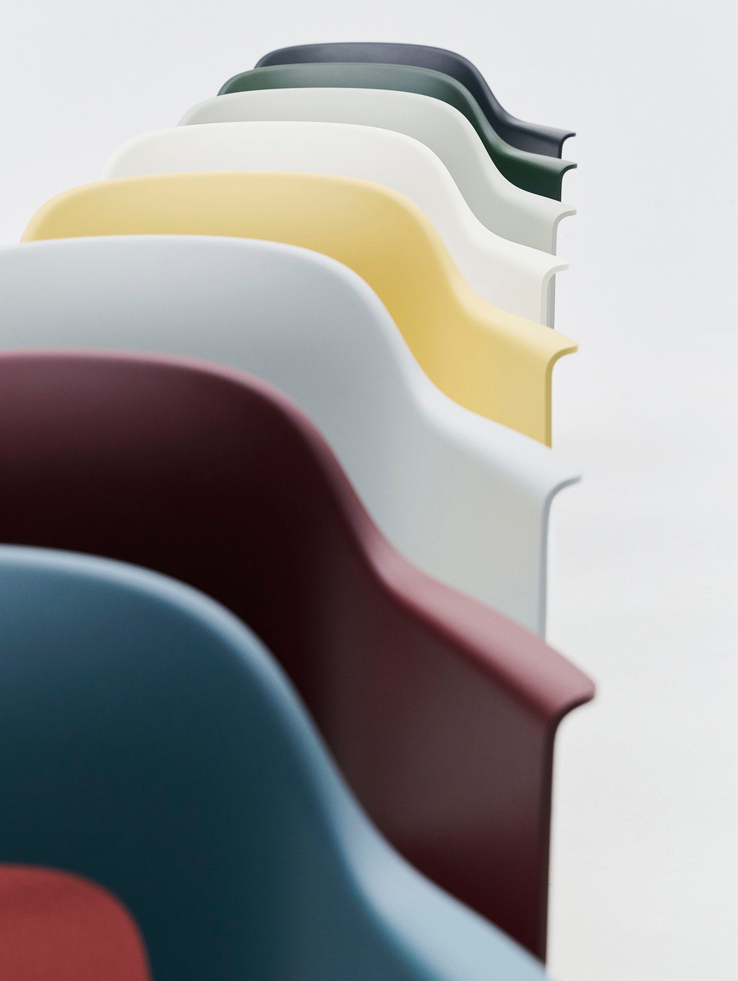 Layout Armchair Upholstered - Metal Base by HAY