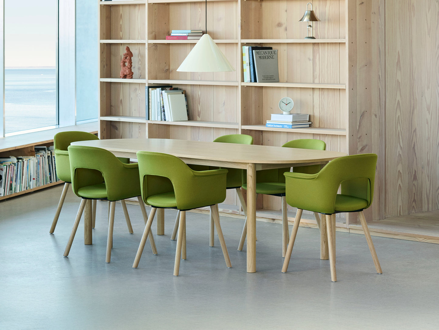 Annex Table Oblong by HAY - L220 cm / Oak Veneer Tabletop / Solid Oak Legs