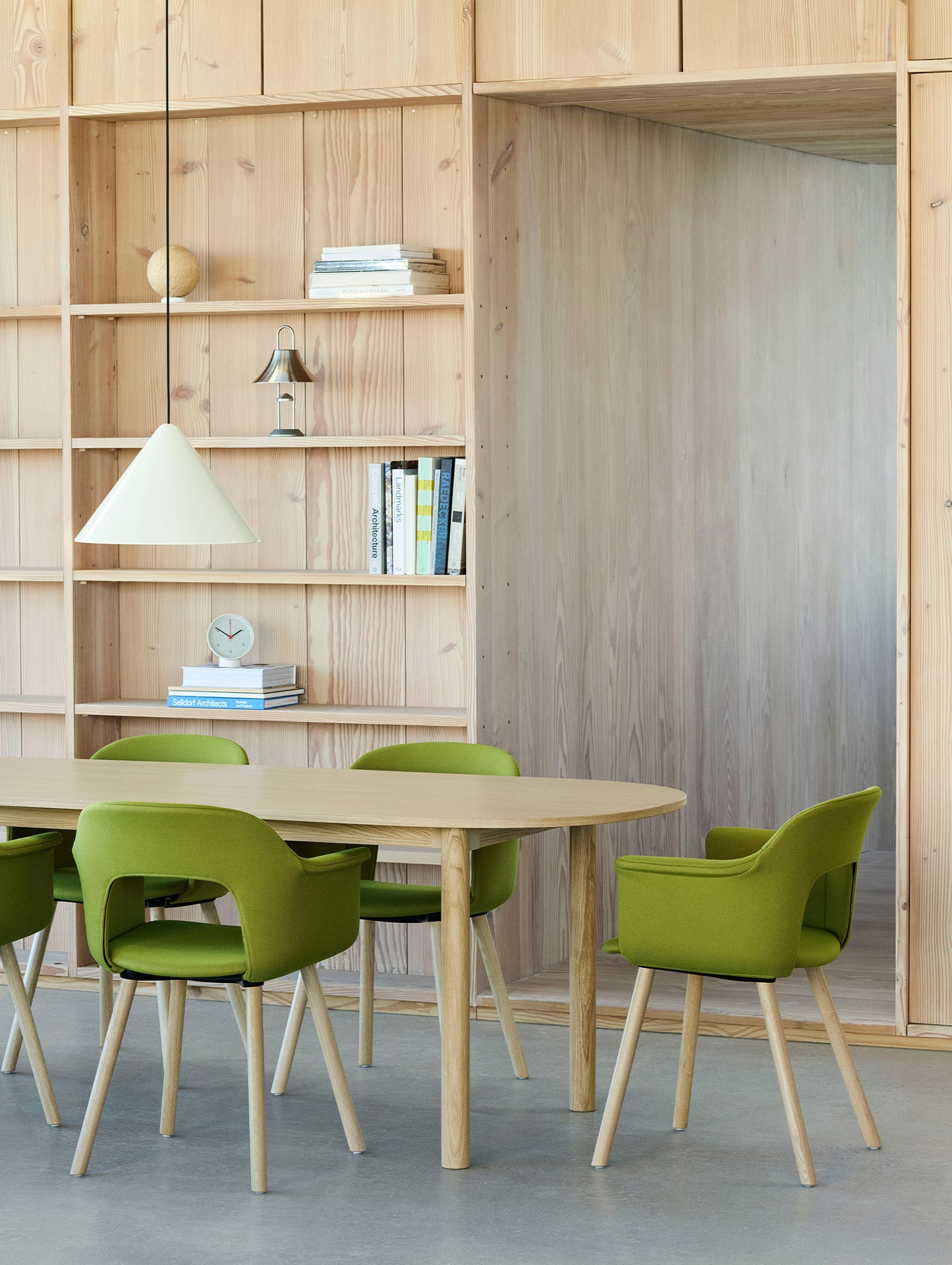 Annex Table Oblong by HAY - Oak Veneer Tabletop / Solid Oak Legs