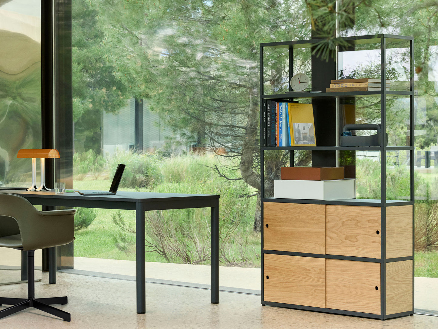 New Order Shelving - Combination 503 by HAY - Charcoal