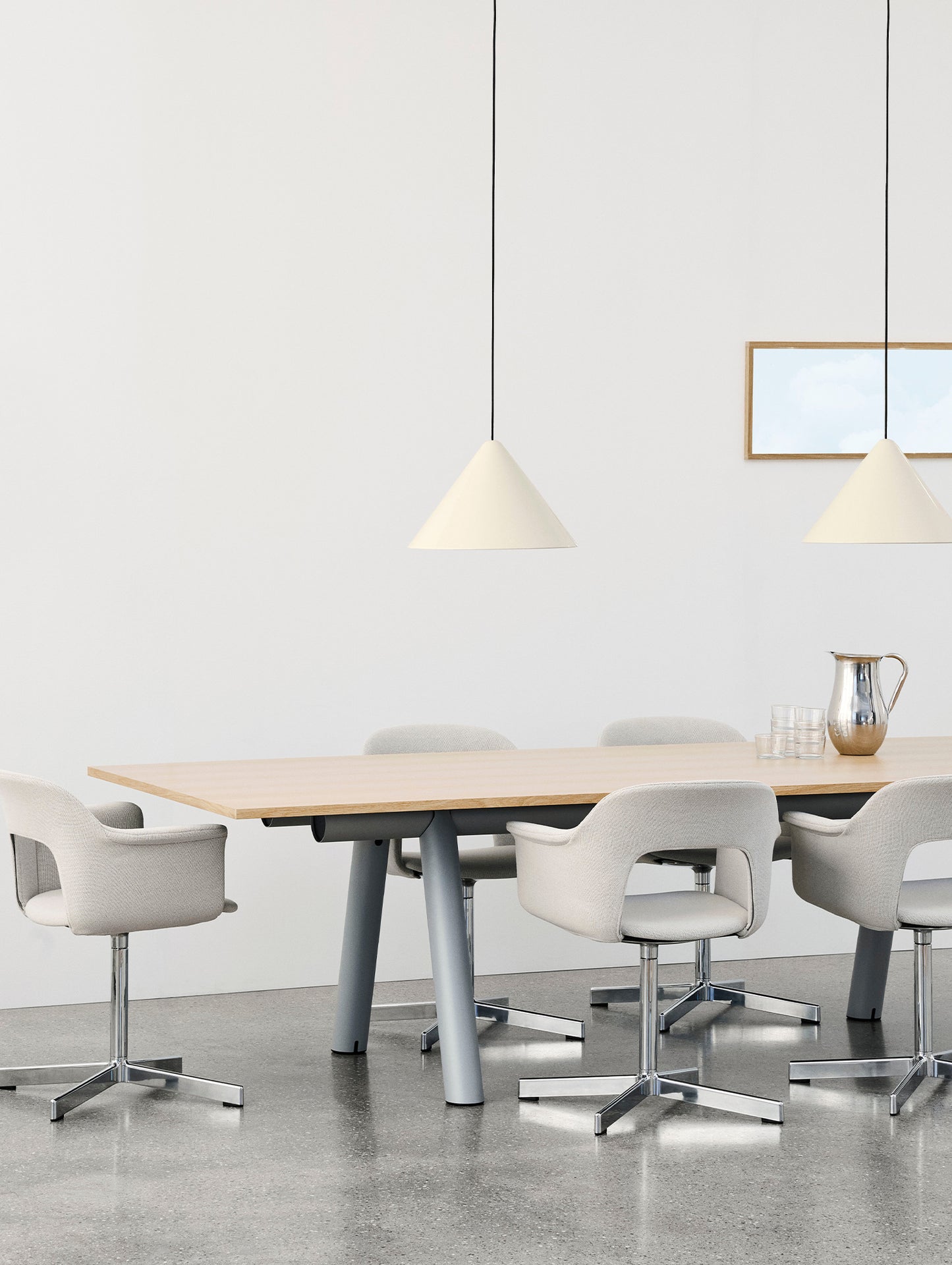 Compass Pendant Lamp by HAY - D43 / Oyster White
