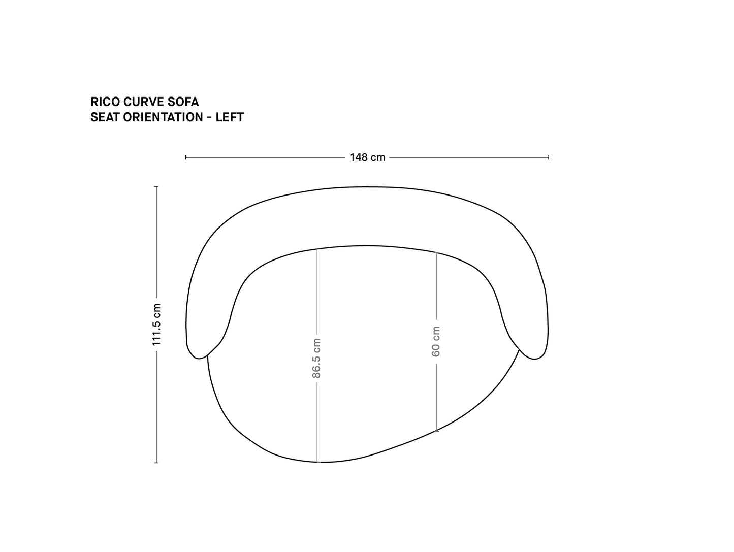 Rico Curve Sofa