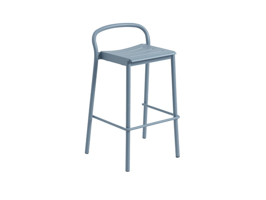 Linear Steel Bar Stool by Muuto - Pale Blue