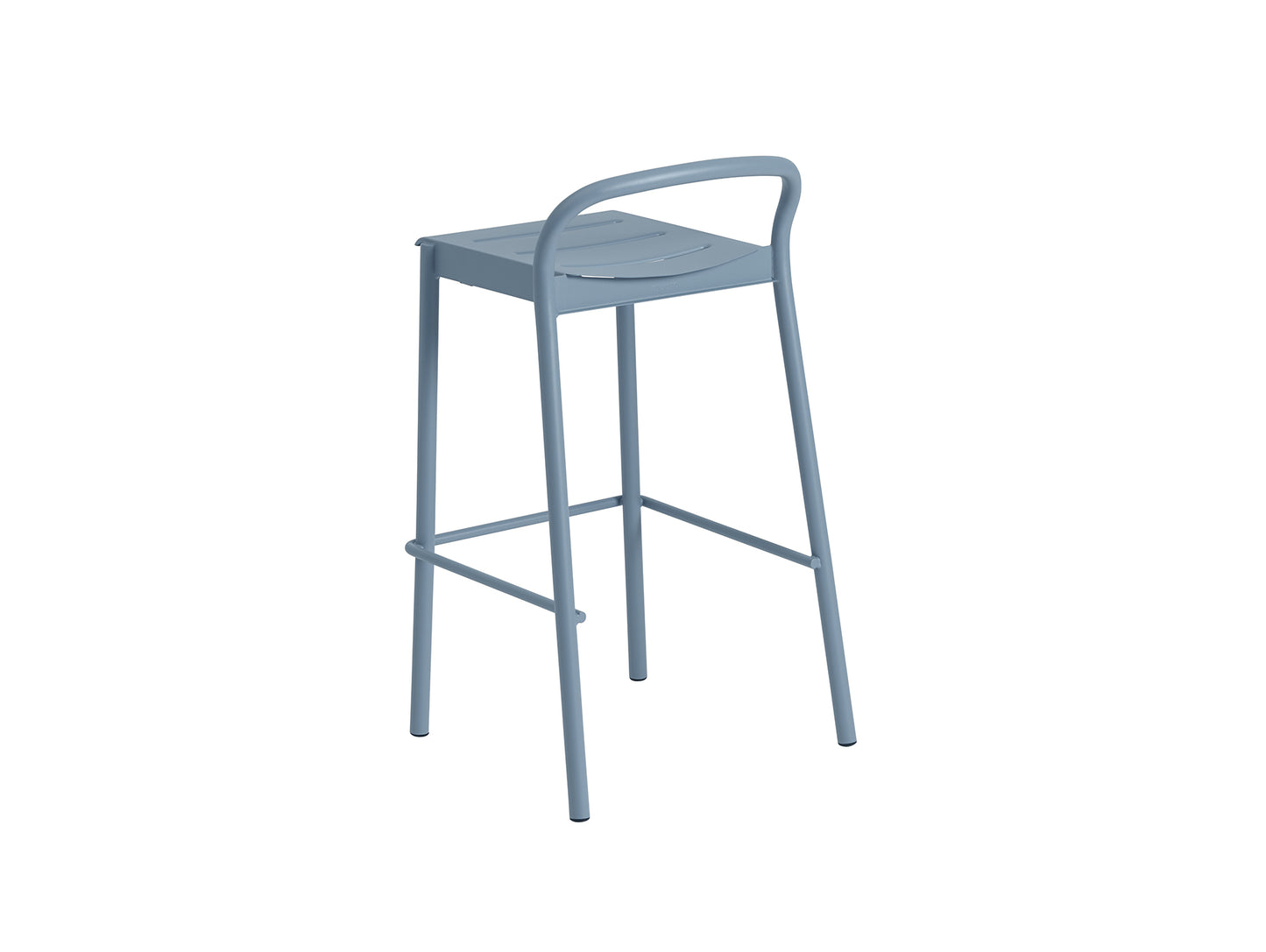 Linear Steel Bar Stool by Muuto - Pale Blue