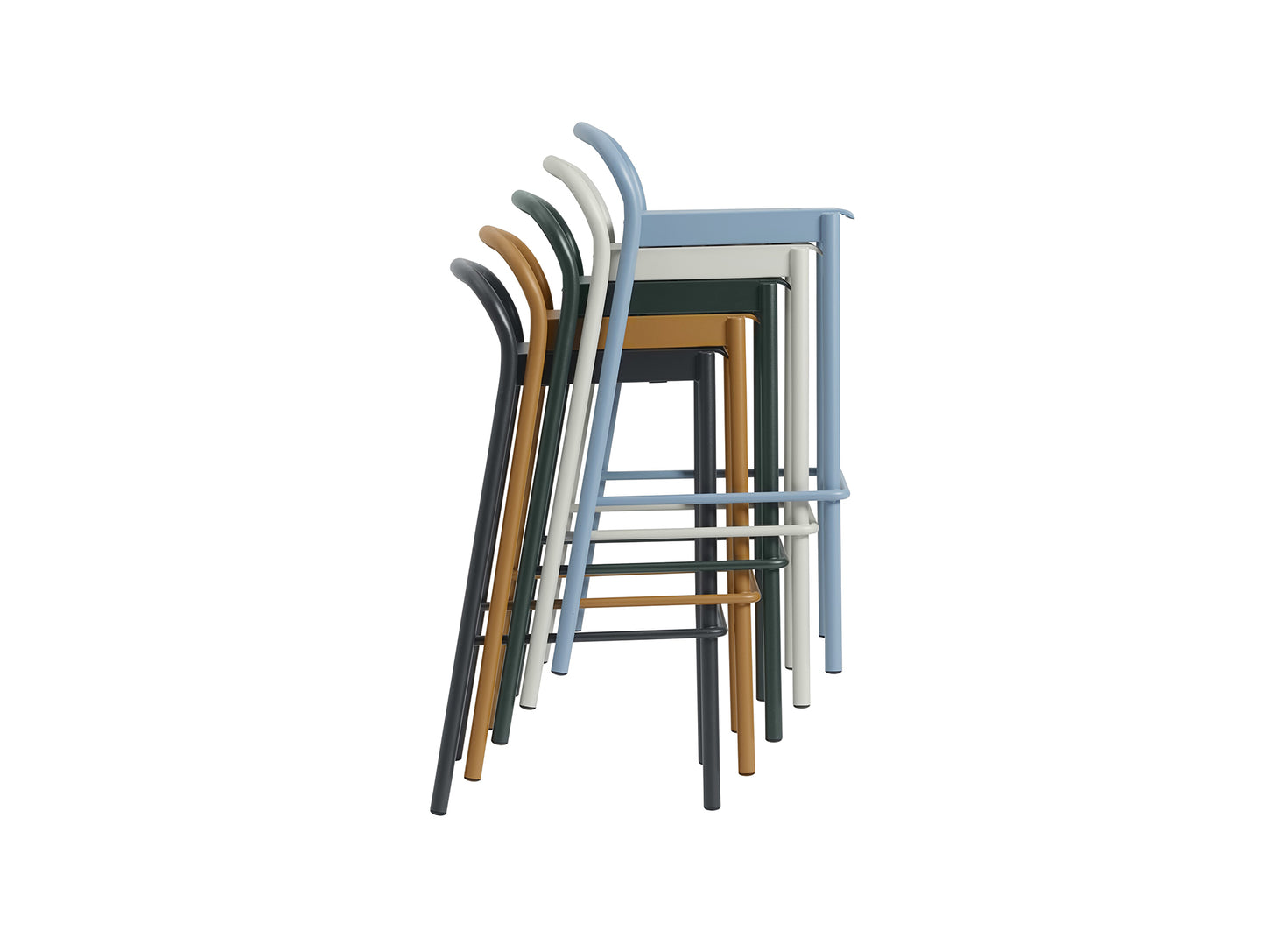 Linear Steel Bar Stool by Muuto