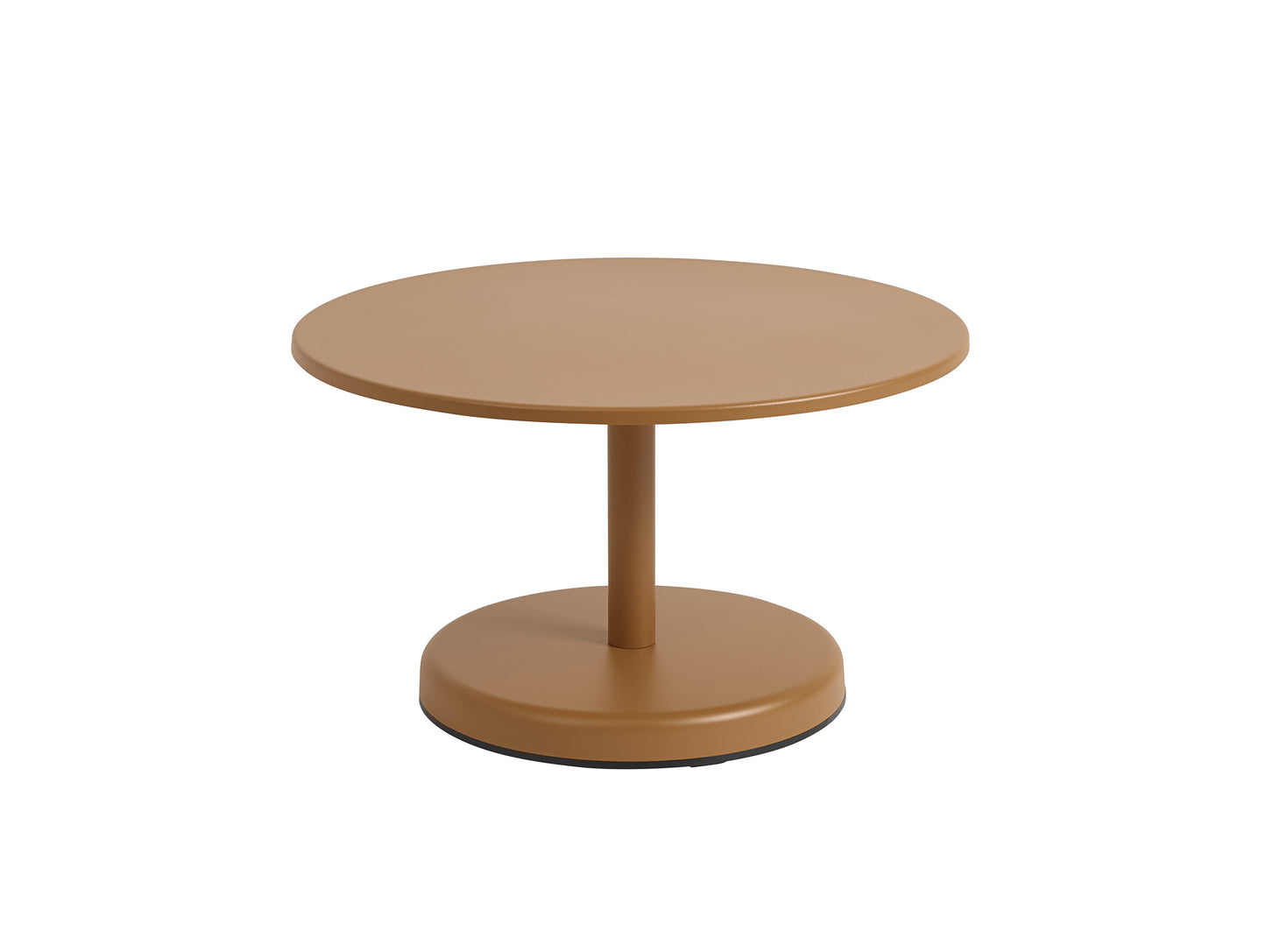 Linear Steel Coffee Table by Muuto - D70 H40 / Burnt Orange