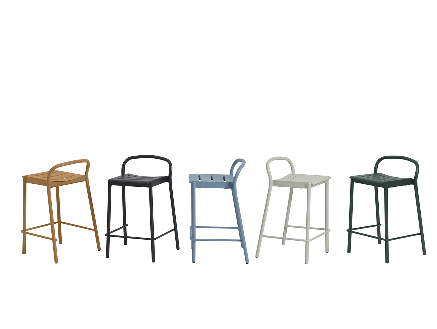 Linear Steel Counter Stool by Muuto