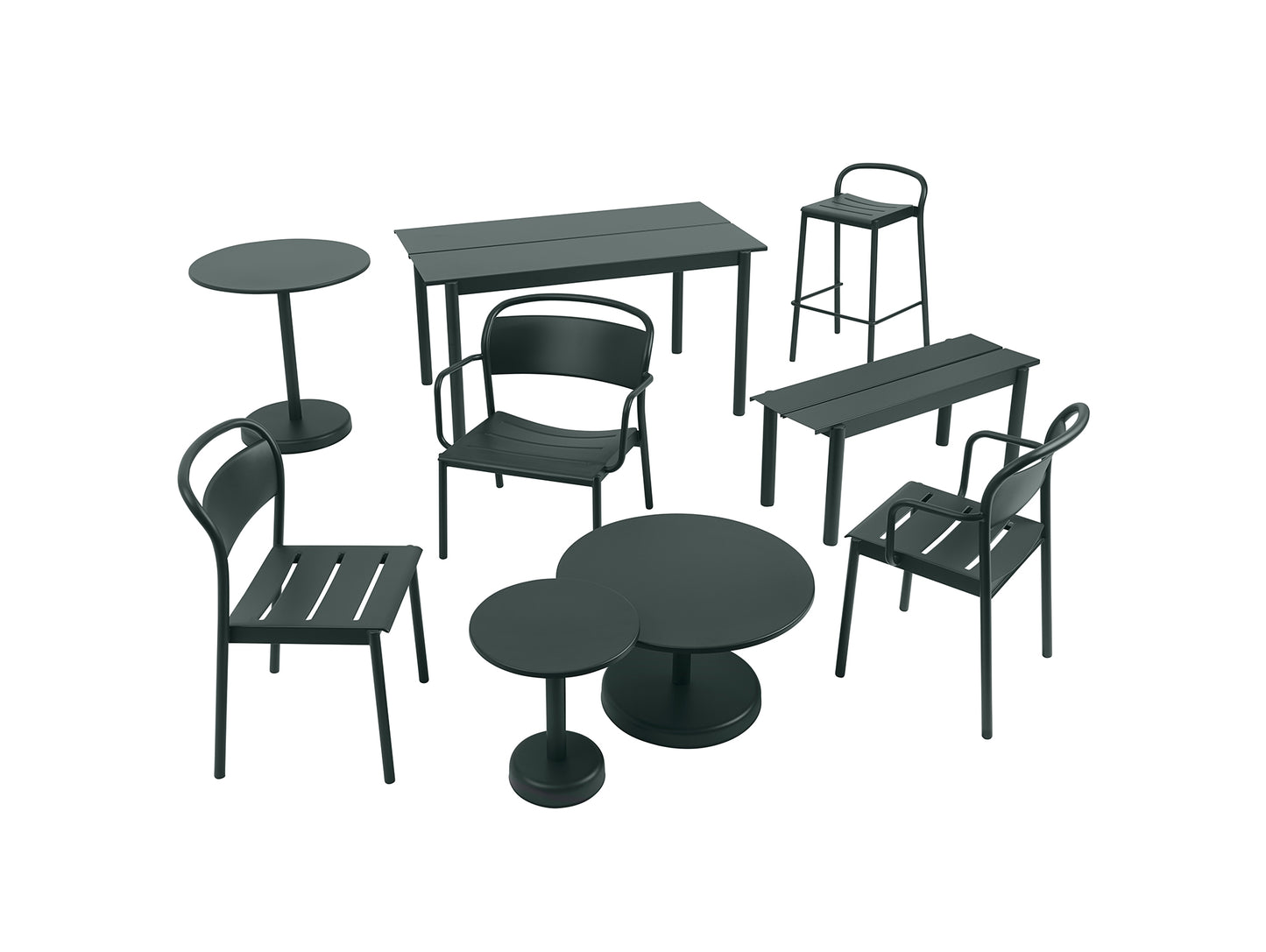 Linear Steel Lounge Armchair by Muuto