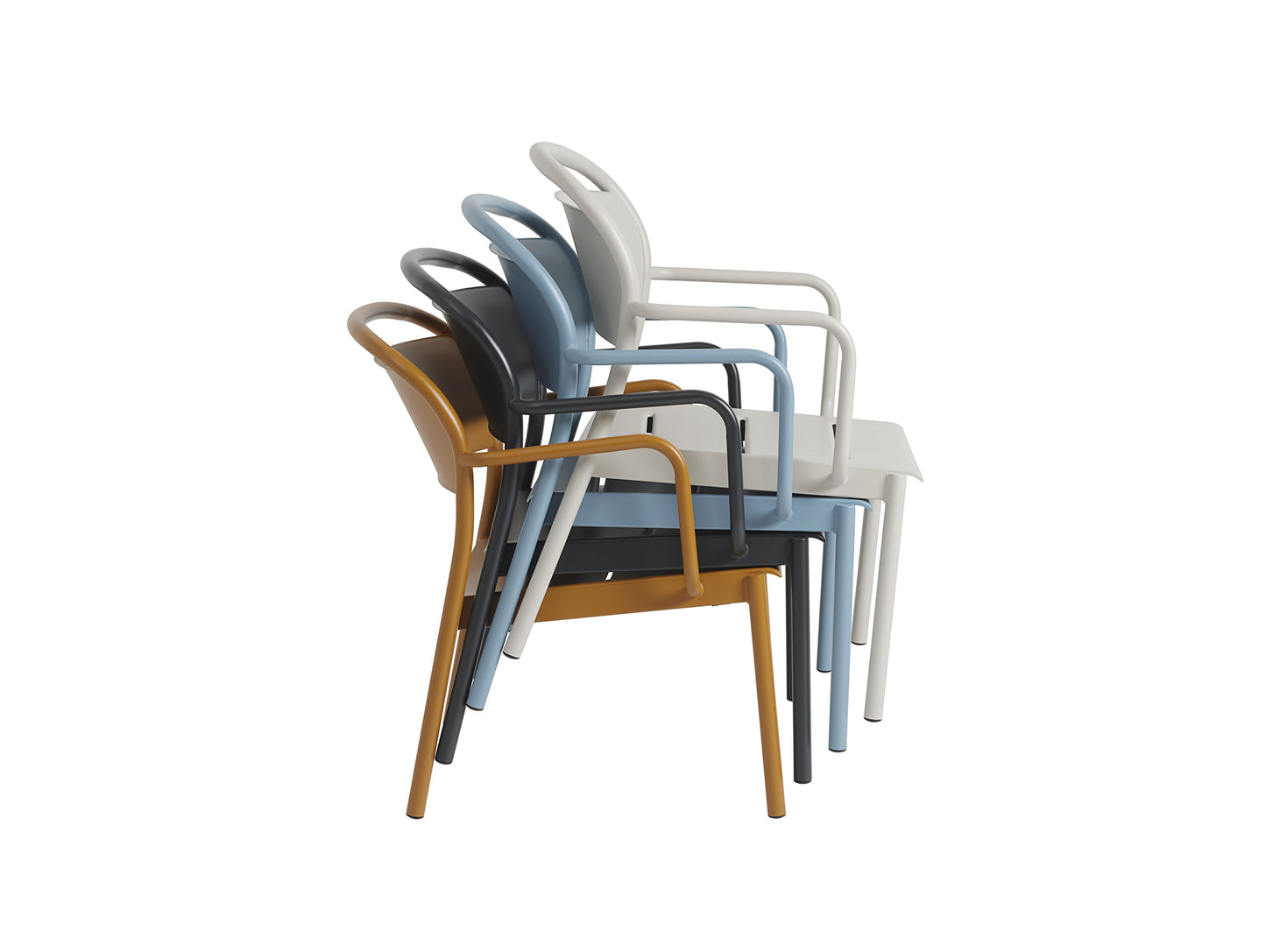Linear Steel Lounge Armchair by Muuto