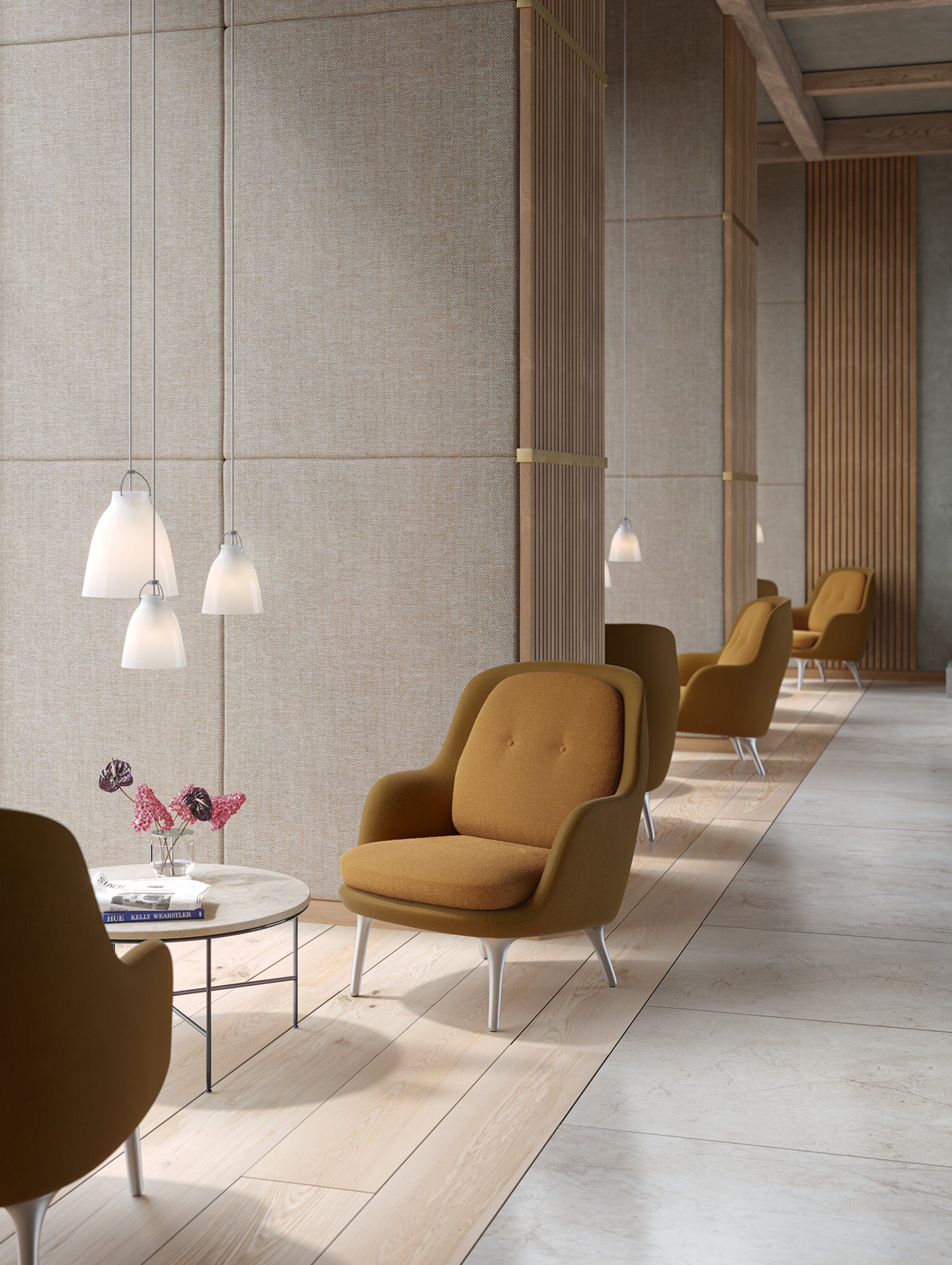 Fri Lounge Chair JH4 - Single Upholstery by Fritz Hansen / Mixed Upholstery