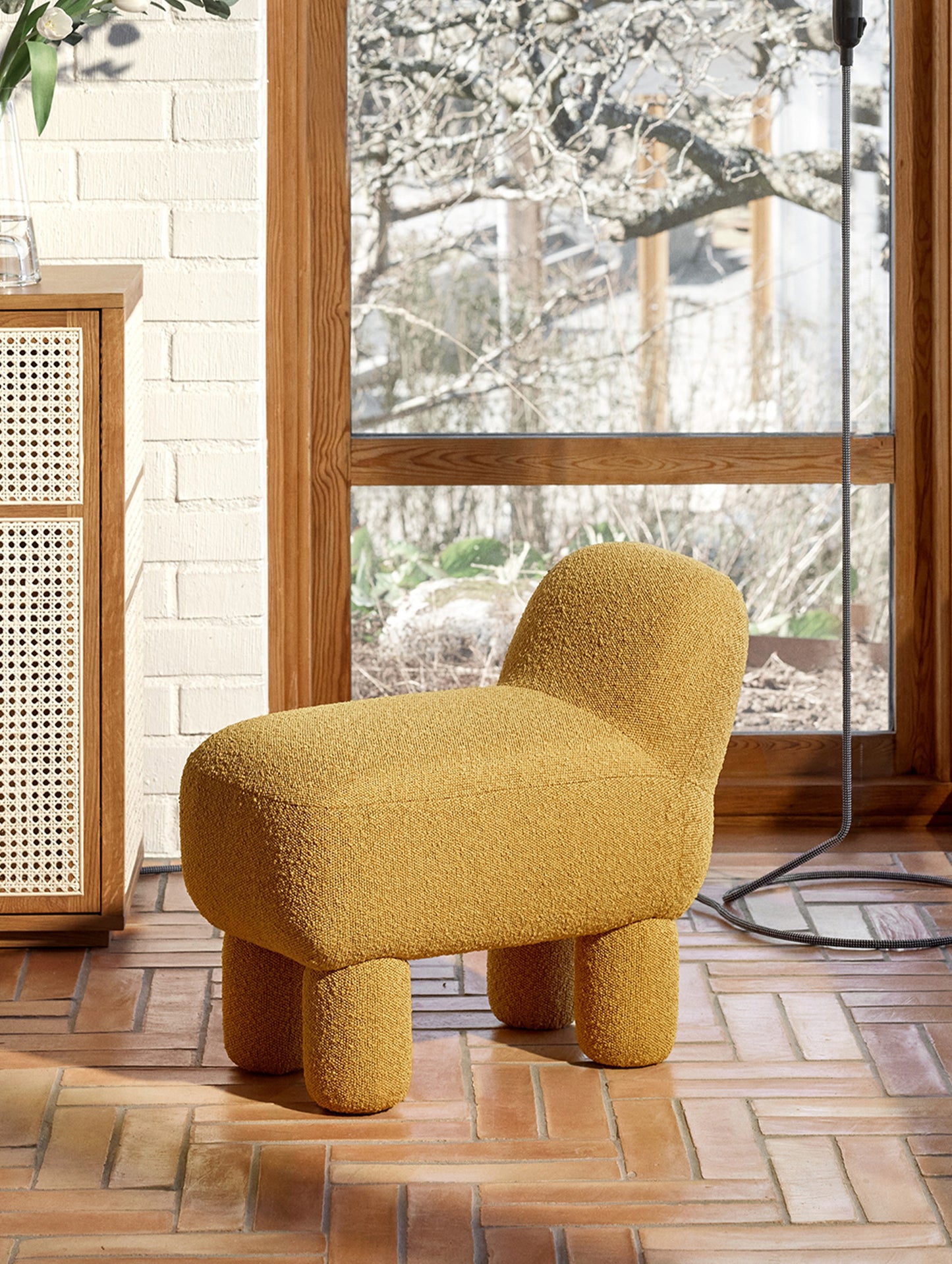 Lulu Pouf by Design House Stockholm - Yellow