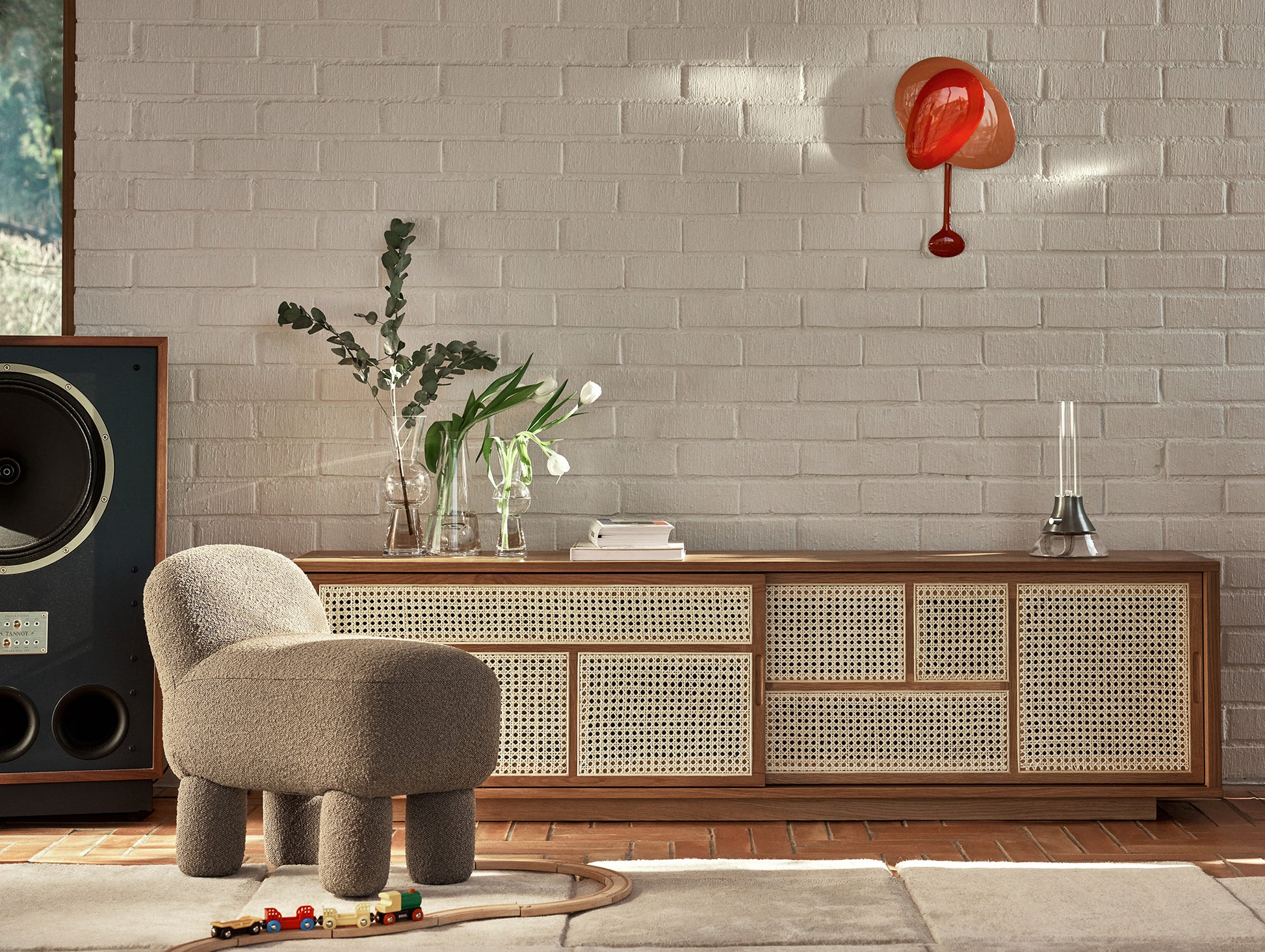 Air Sideboard Low by Design House Stockholm - Oak