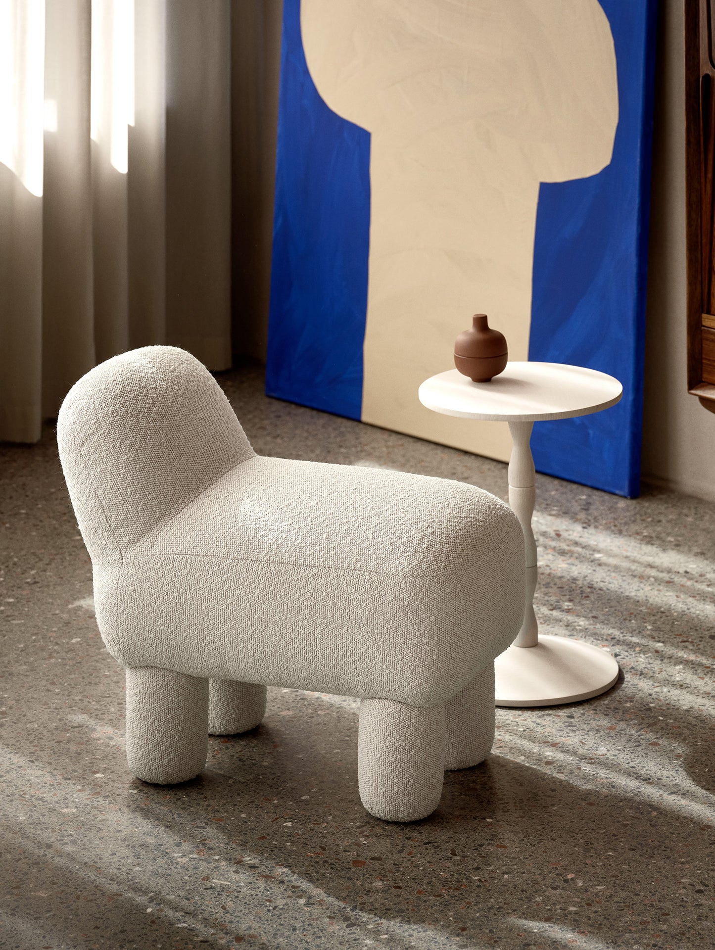 Lulu Pouf by Design House Stockholm - Cream