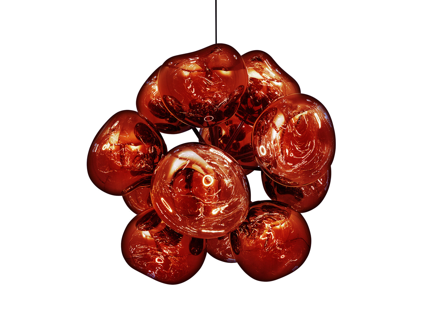 Melt Burst LED Chandelier by Tom Dixon - Copper