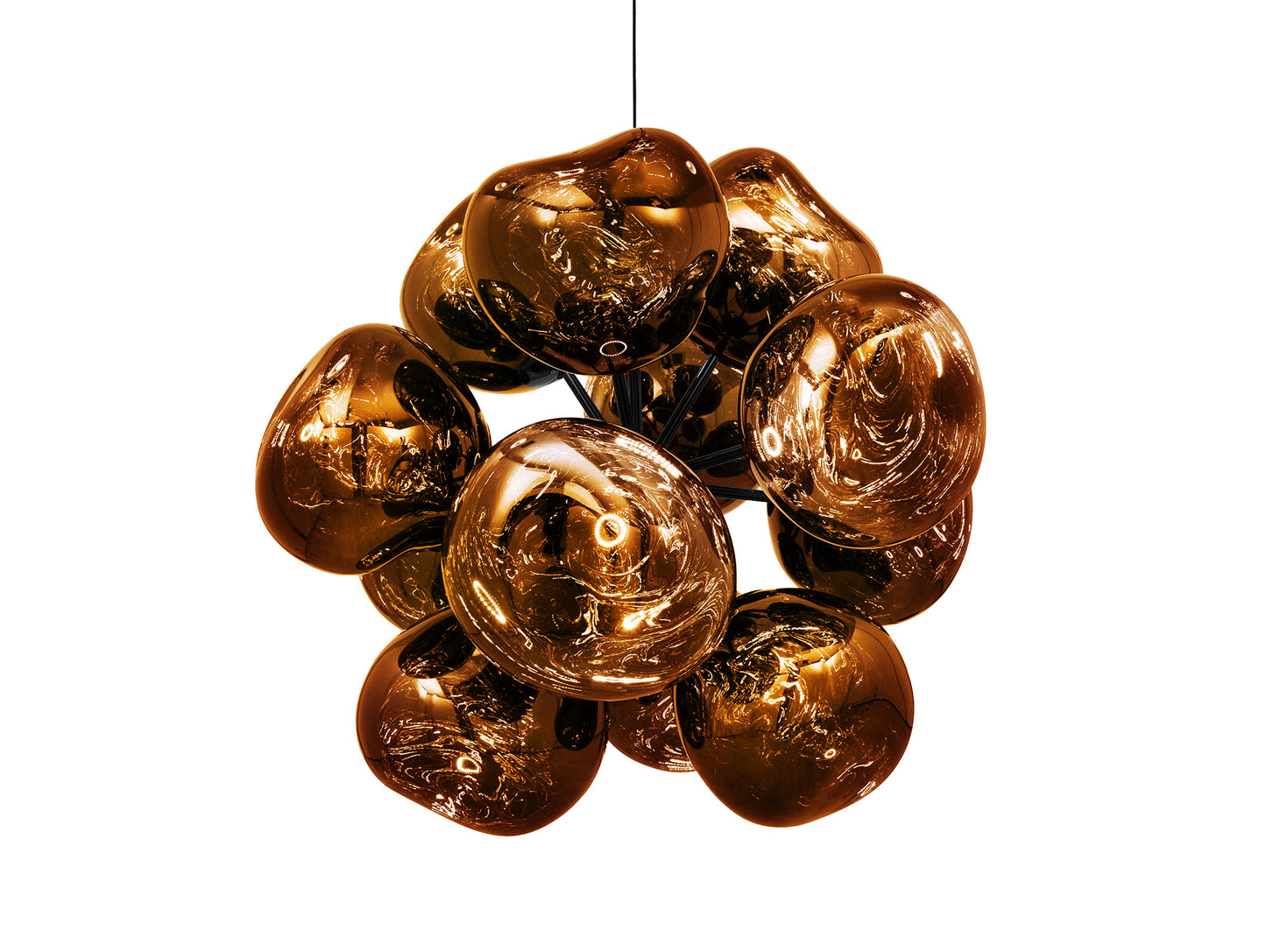 Melt Burst LED Chandelier by Tom Dixon - Gold