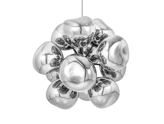 Melt Burst LED Chandelier by Tom Dixon - Silver