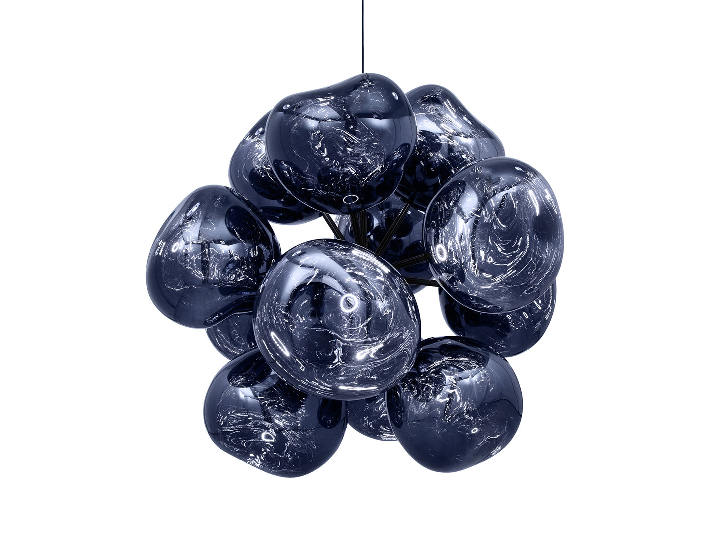 Melt Burst LED Chandelier by Tom Dixon - Smoke