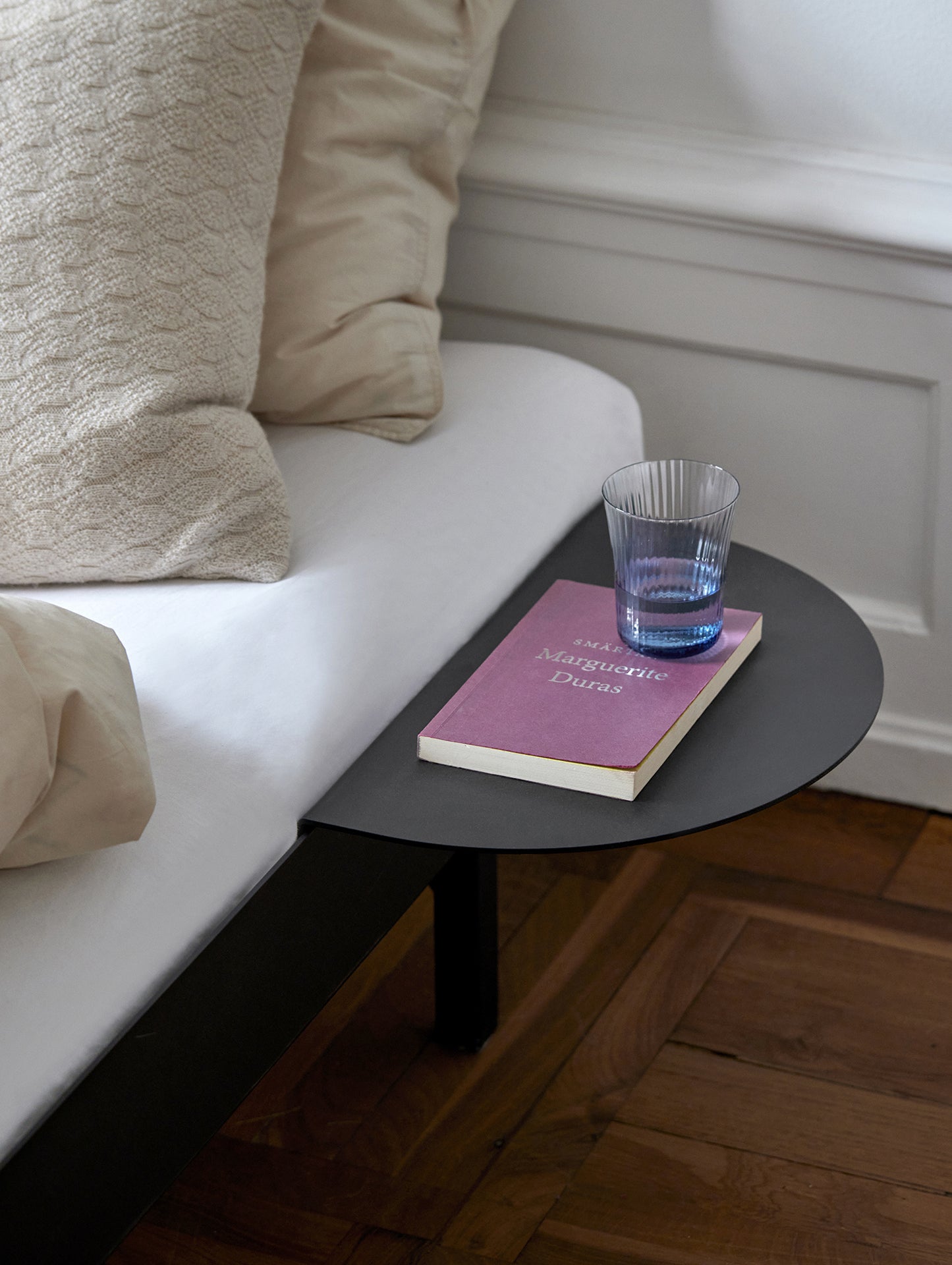 Moebe Bed with Side Table - Black