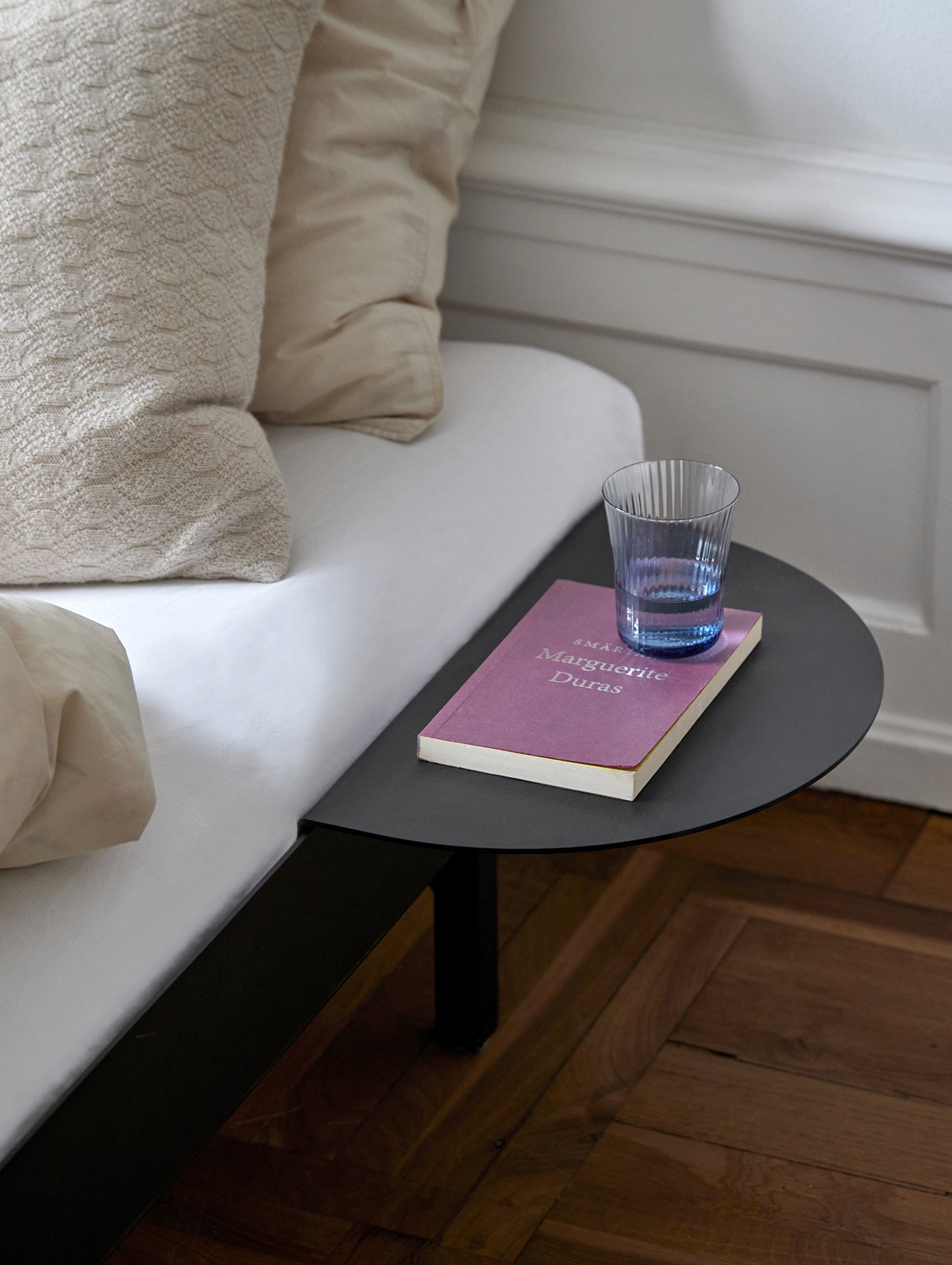 Moebe Bed with Side Table - Black