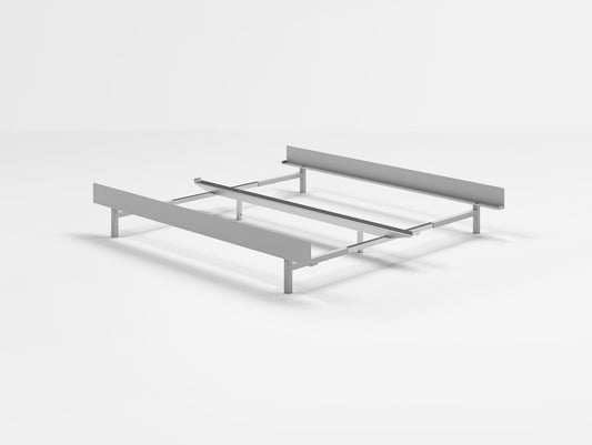 Bed 90 - 180 cm Stainless Steel (Low) by Moebe