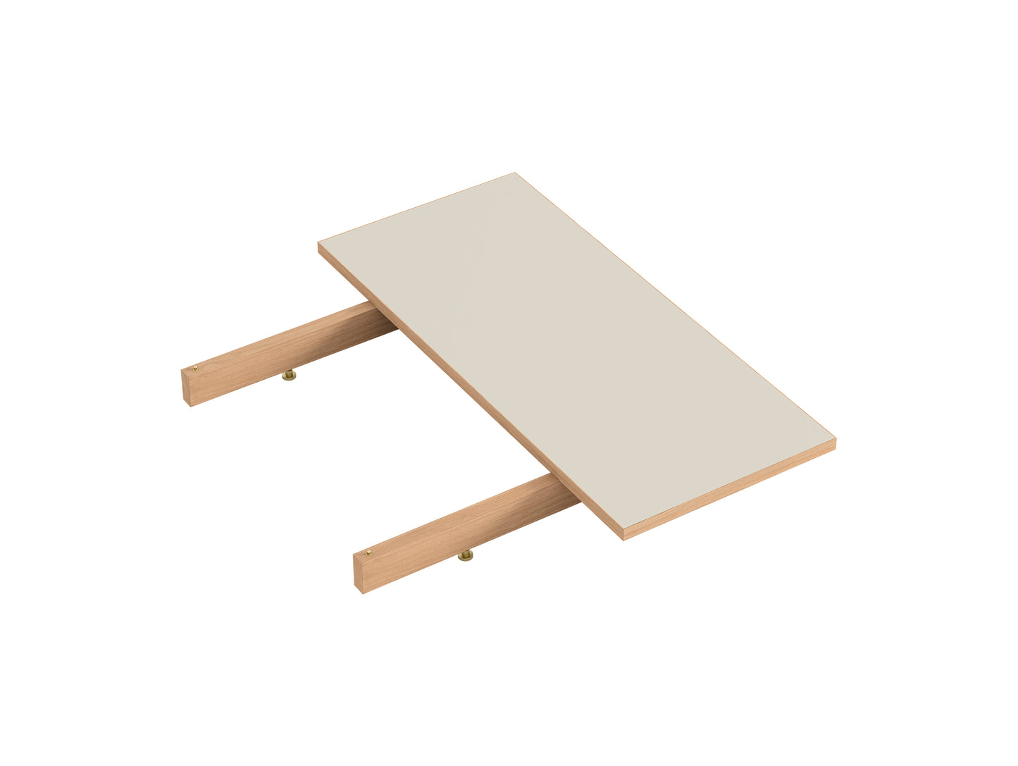 Rectangular Dining Table Extension Leaf by Moebe - Warm Beige