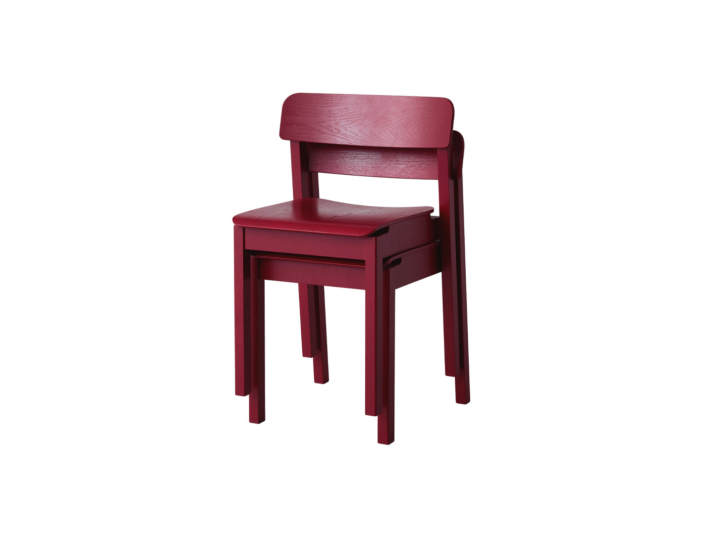 Everyday Chair by Moebe - Purple Red Lacquered Oak