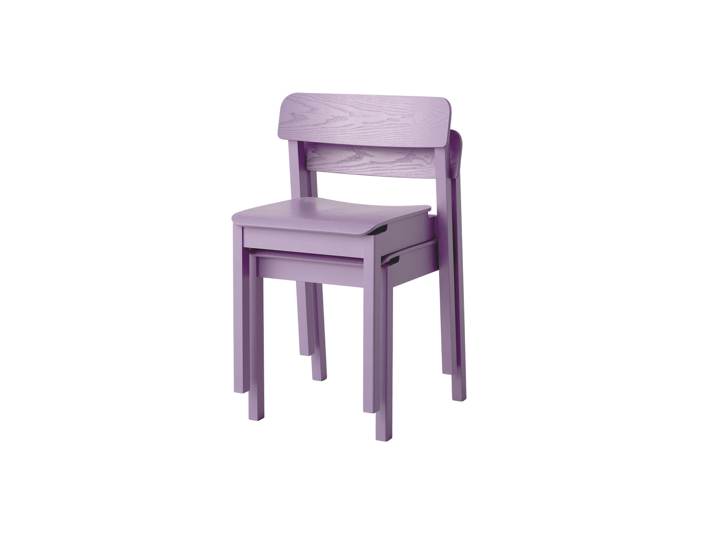 Everyday Chair by Moebe - Soft Lavender Lacquered Oak