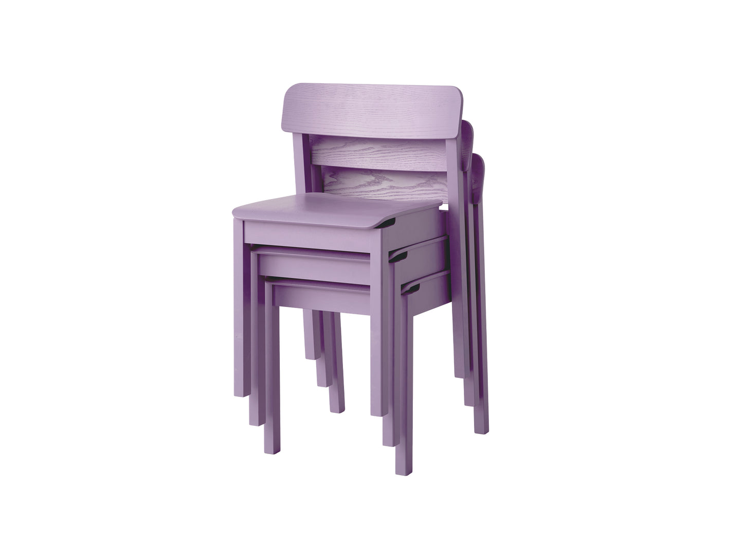 Everyday Chair by Moebe - Soft Lavender Lacquered Oak