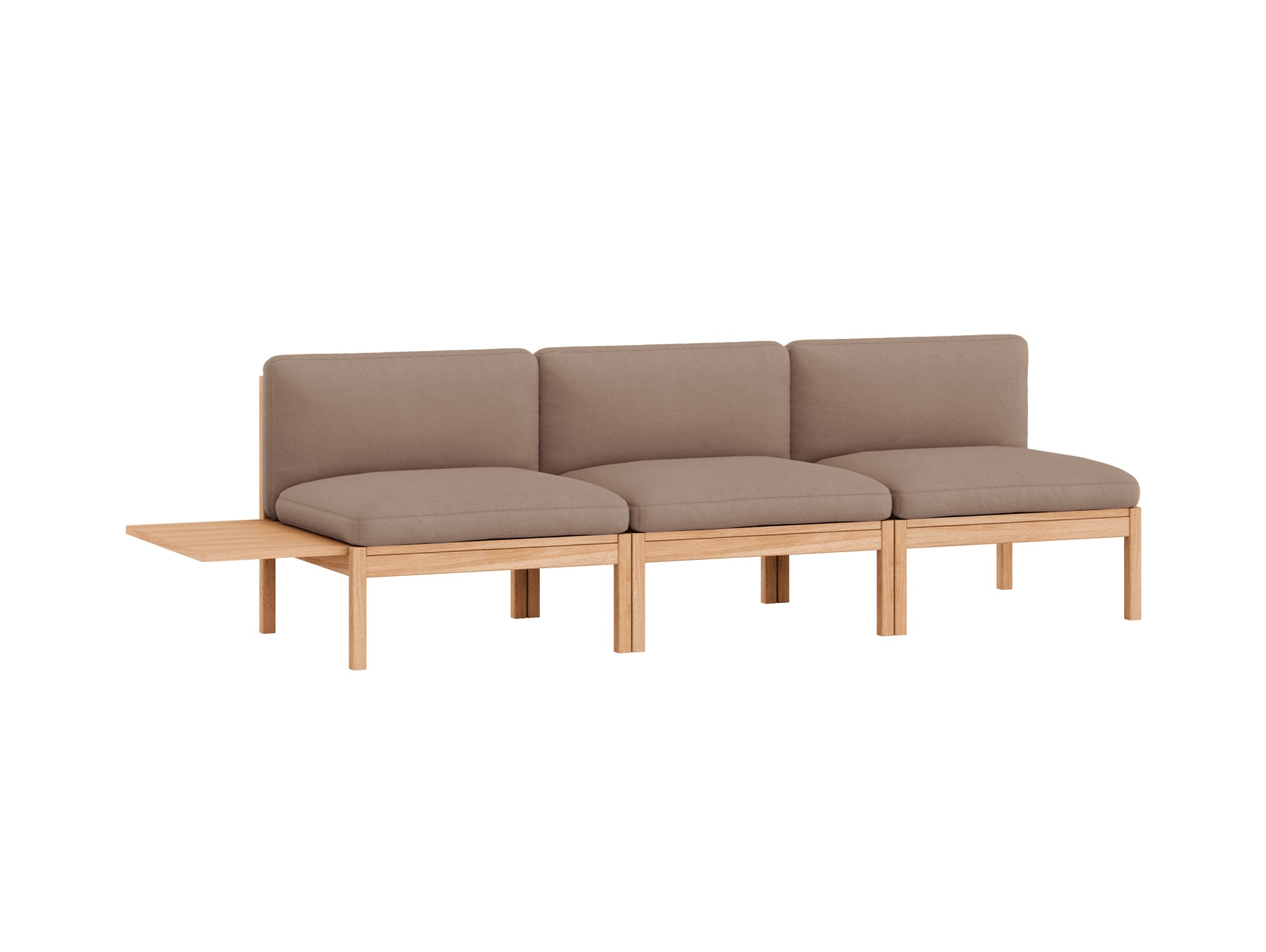 3-Seater Sofa Without Armrest and 1 Side Table by Moebe - Field 2 343