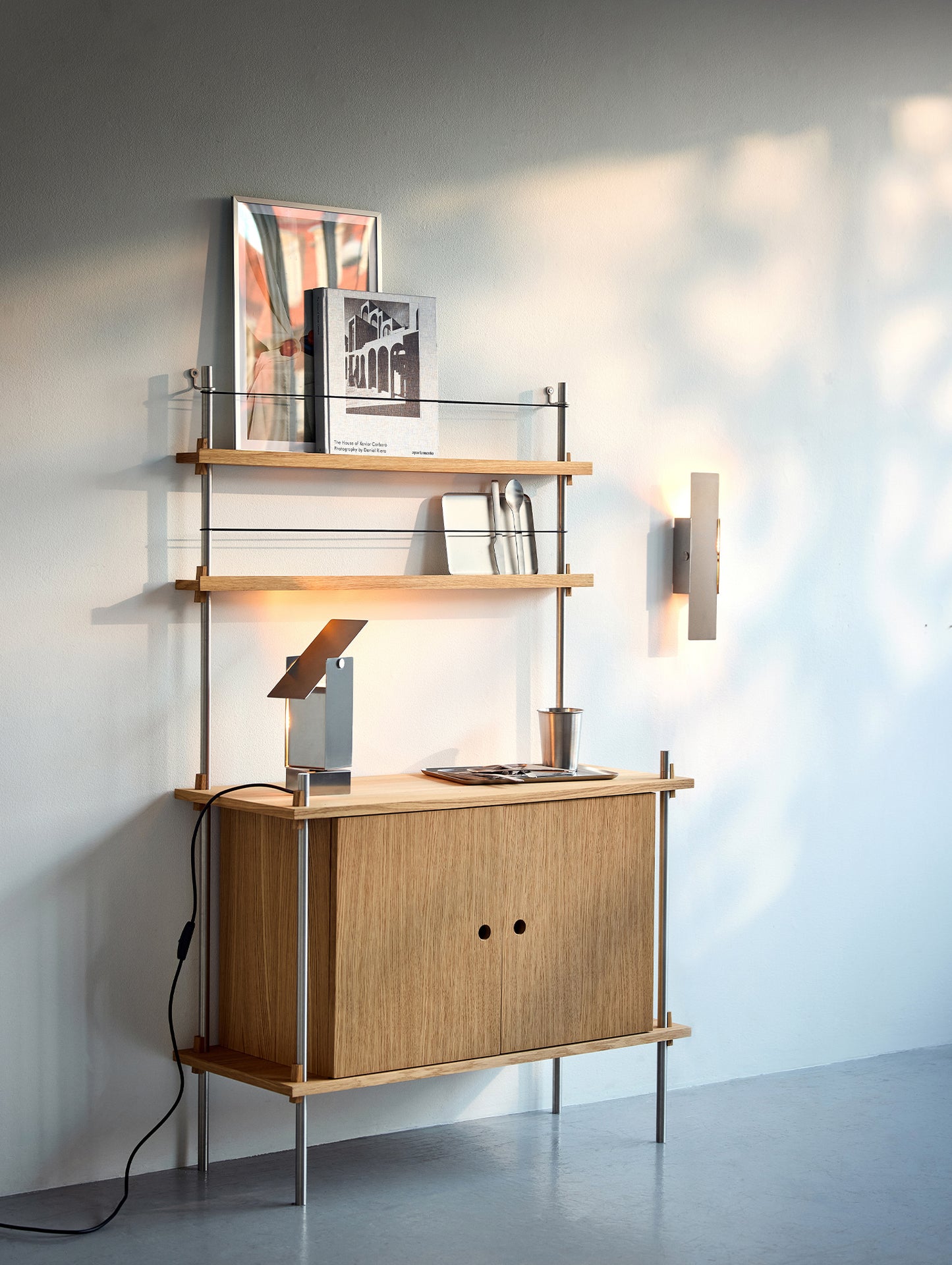 Shelving System Sets - Stainless Steel by Moebe