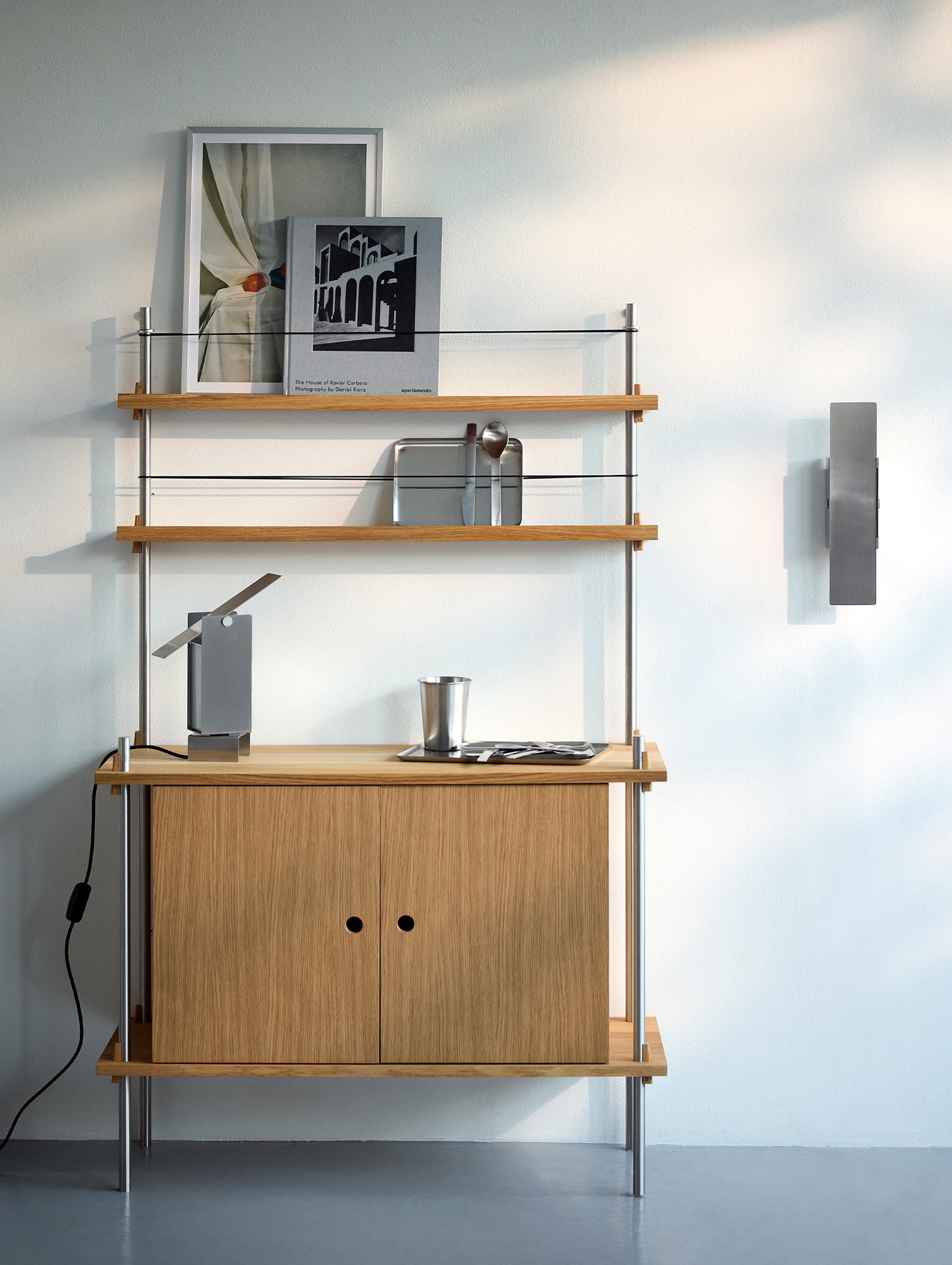 Shelving System Sets - Stainless Steel by Moebe