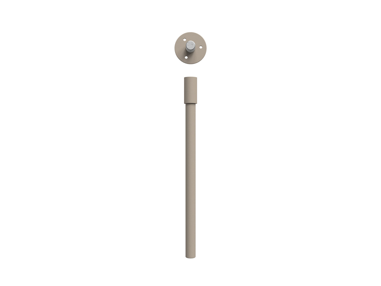 Moebe Shelving - Ceiling Fixing Set - Warm Grey
