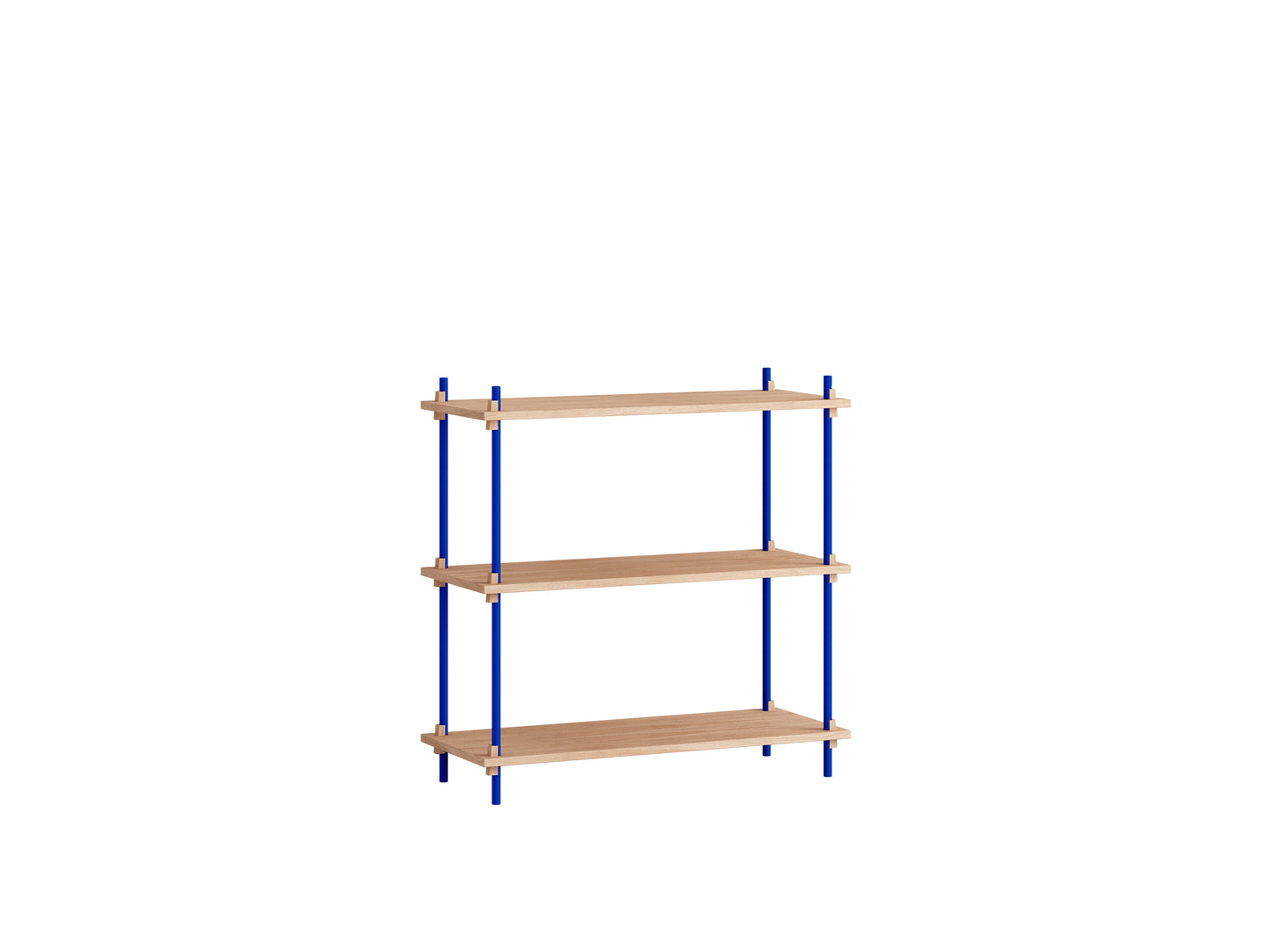 Moebe Shelving System - S.85.1.A Set in Depp Blue / Oiled Oak