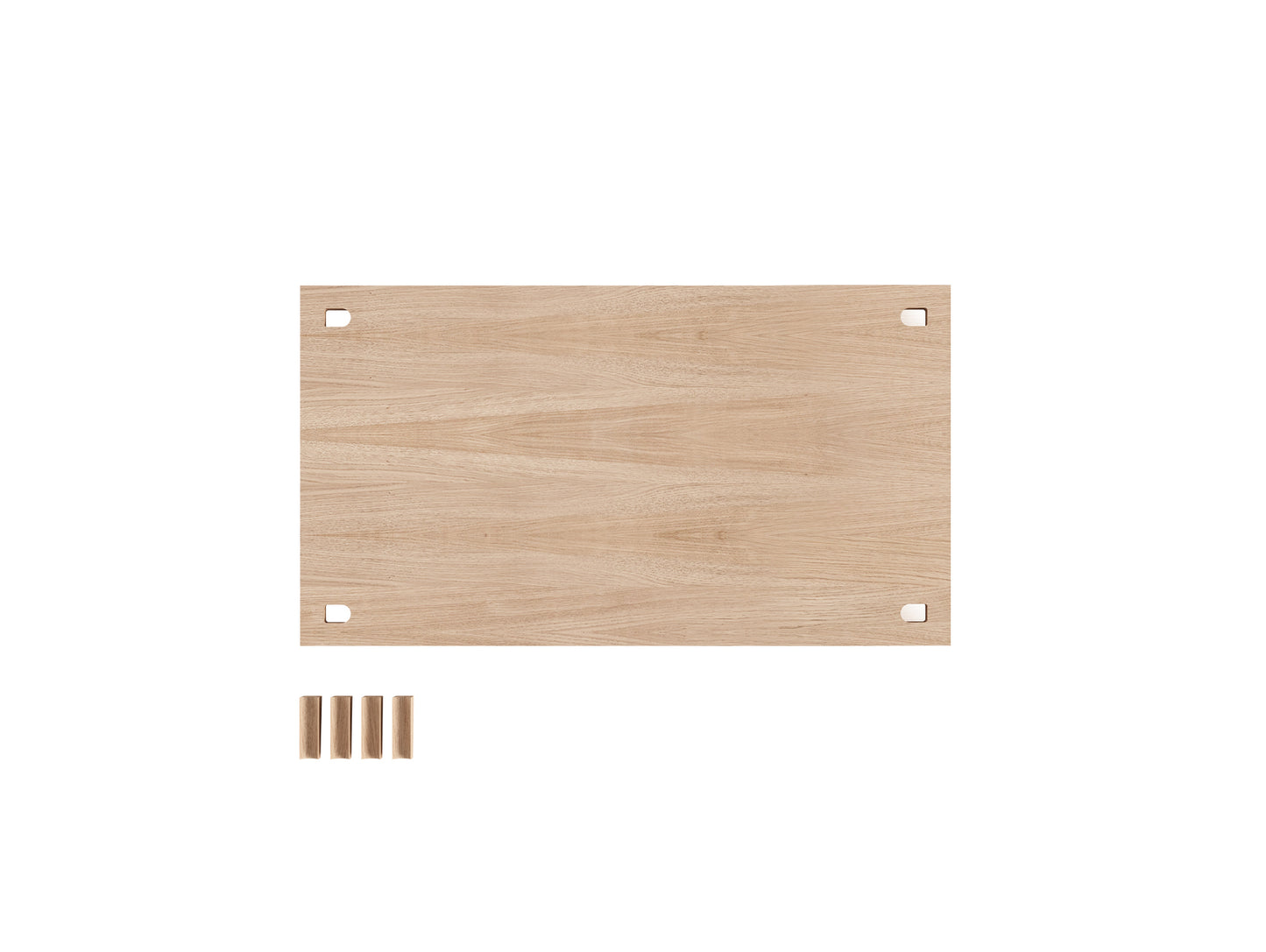 Floor Shelving System Individual Components by Moebe - Shelf 85 x 35 cm / Oiled Oak
