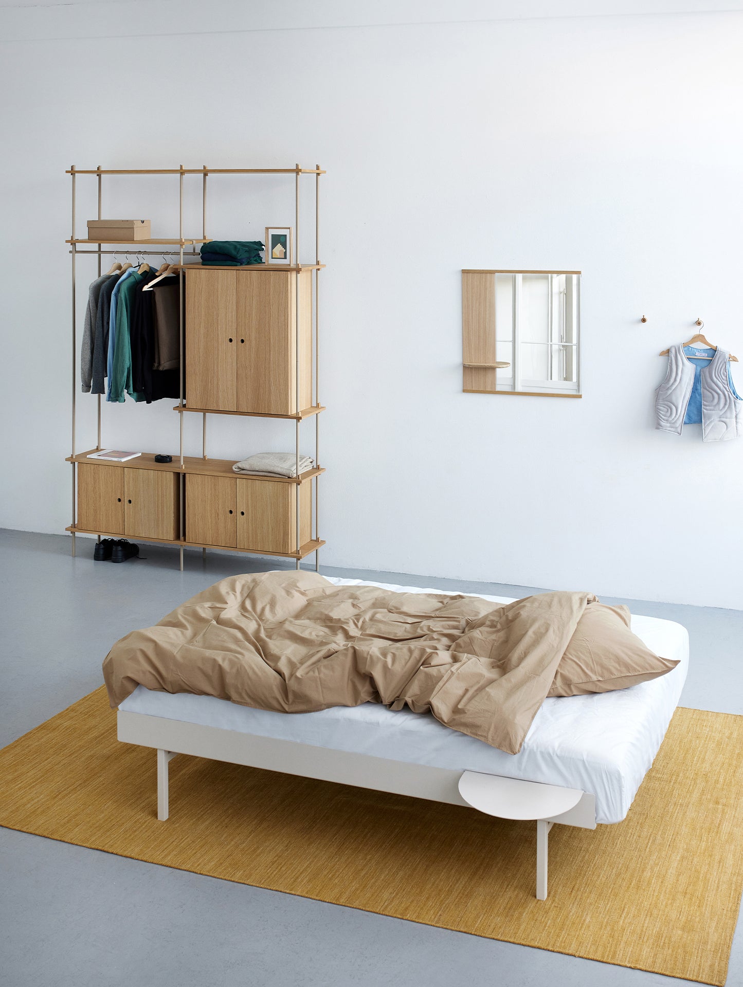 Bed 90 - 180 cm (High) by Moebe- Sand
