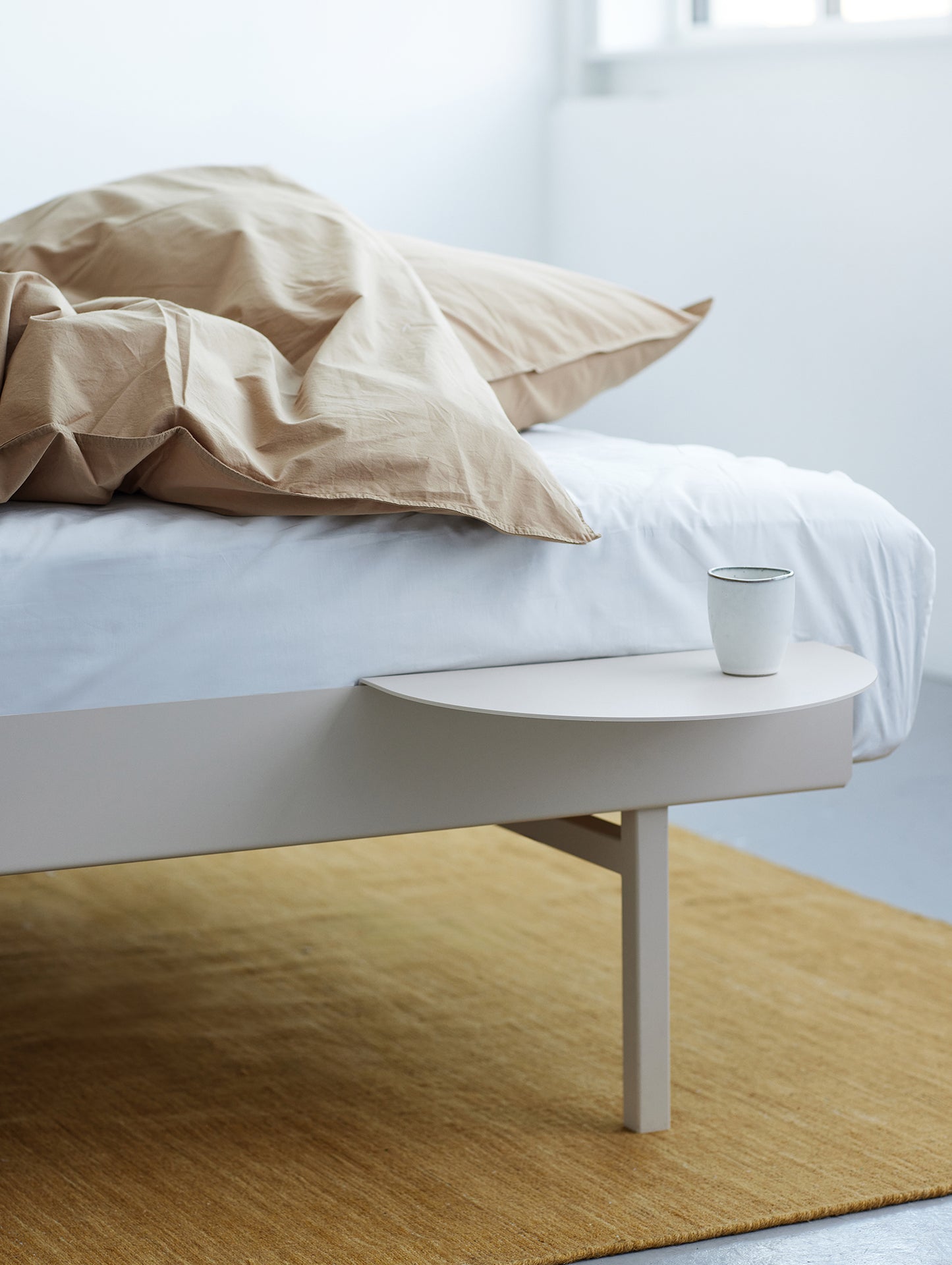 Bed 90 - 180 cm (High) by Moebe- Sand