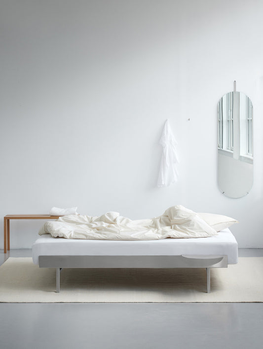 Bed 90 - 180 cm (High) - Stainless Steel by Moebe