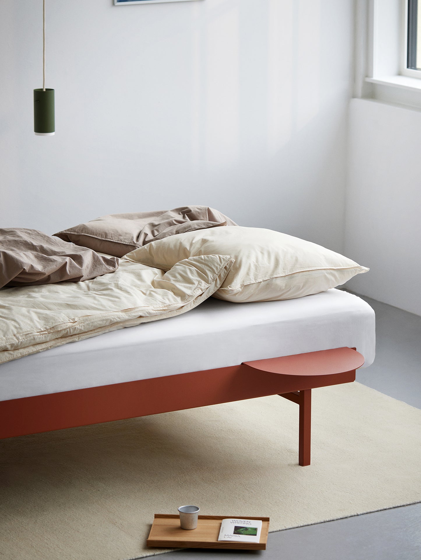 Bed 90 - 180 cm (High) by Moebe- Terracotta