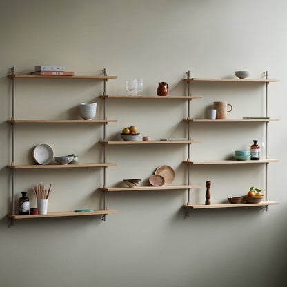 Wall Shelving System Sets (115 cm) by Moebe - WS.115.3