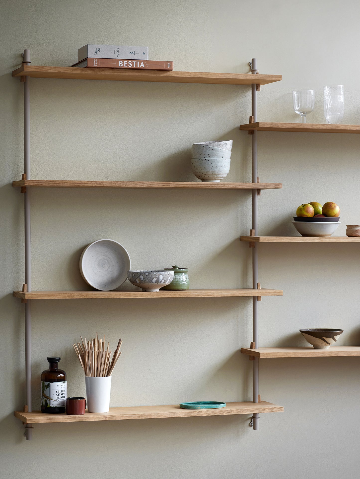 Wall Shelving System Sets (115 cm) by Moebe