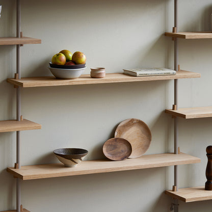 Wall Shelving System Sets (115 cm) by Moebe - WS.115.3