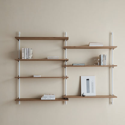 .Wall Shelving System Sets (115 cm) by Moebe - WS.115.2