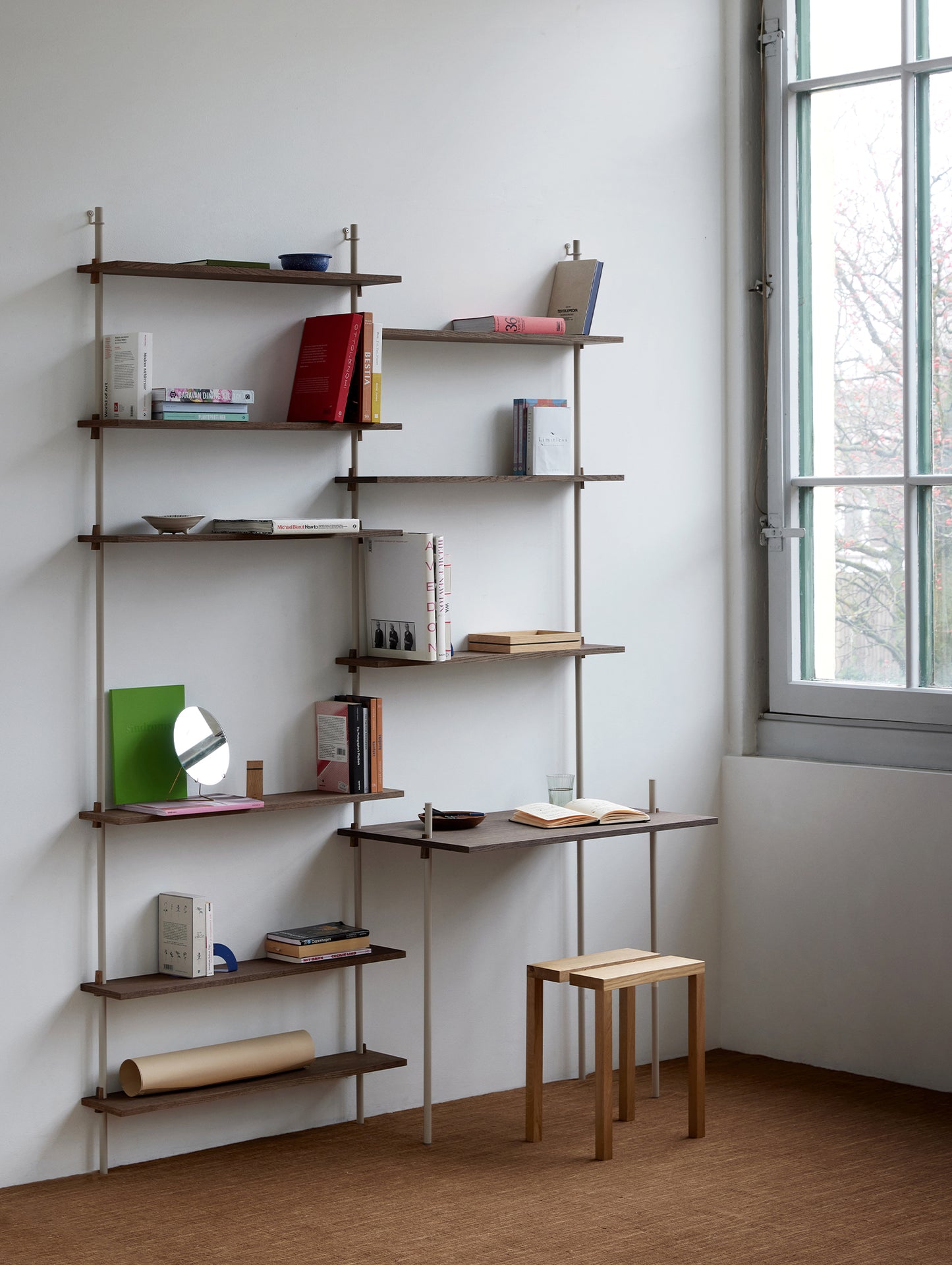 Wall Shelving System Sets (200 cm) by Moebe 