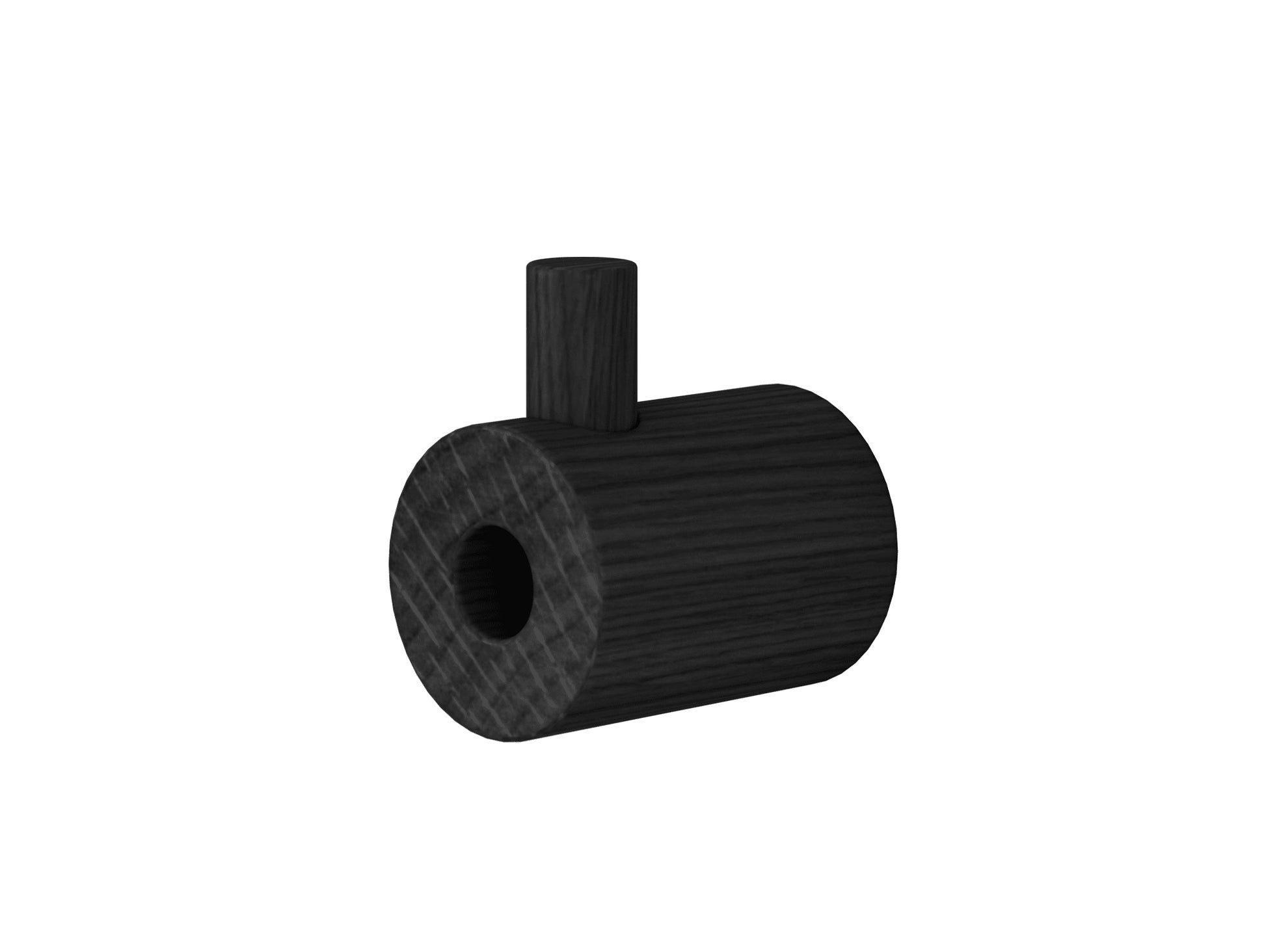 Wooden Wall Hook by Moebe - Black Lacquered Oak