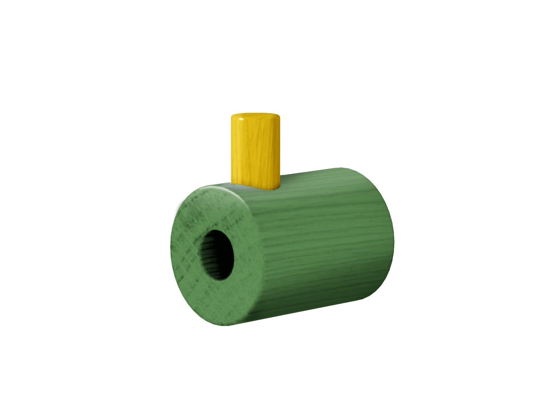 Wooden Wall Hook by Moebe - Green / Yellow Lacquered Oak