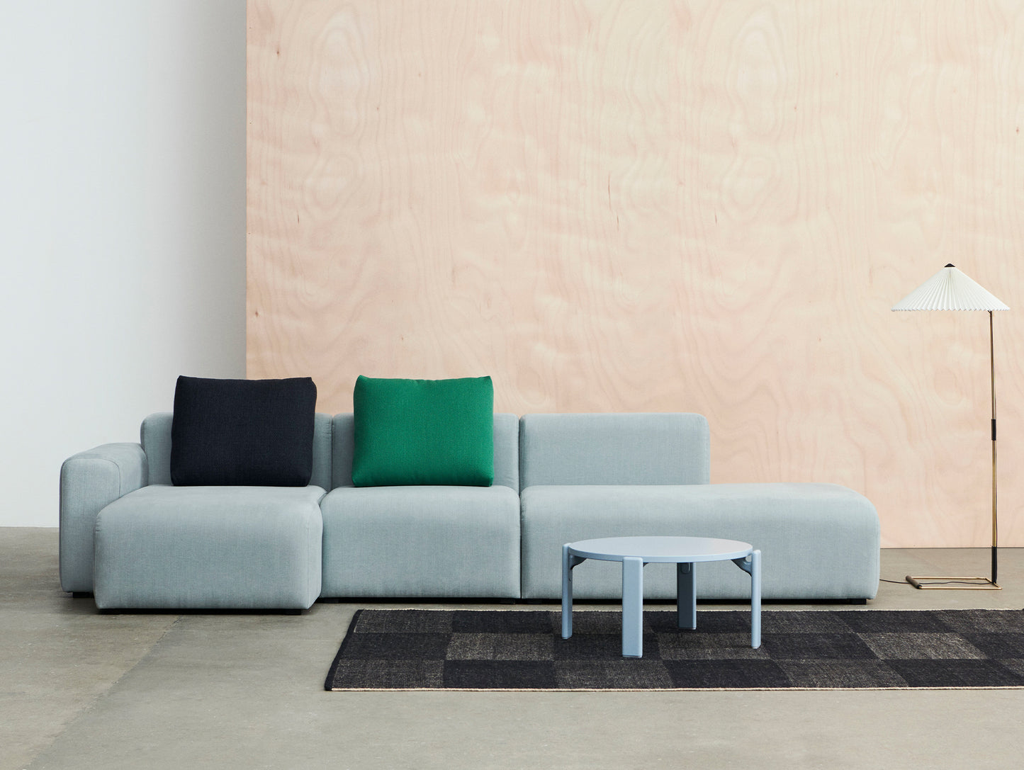 Mags 3 Seater Sofa (Low Armrest) by HAY - Combination 3 / Linara 499