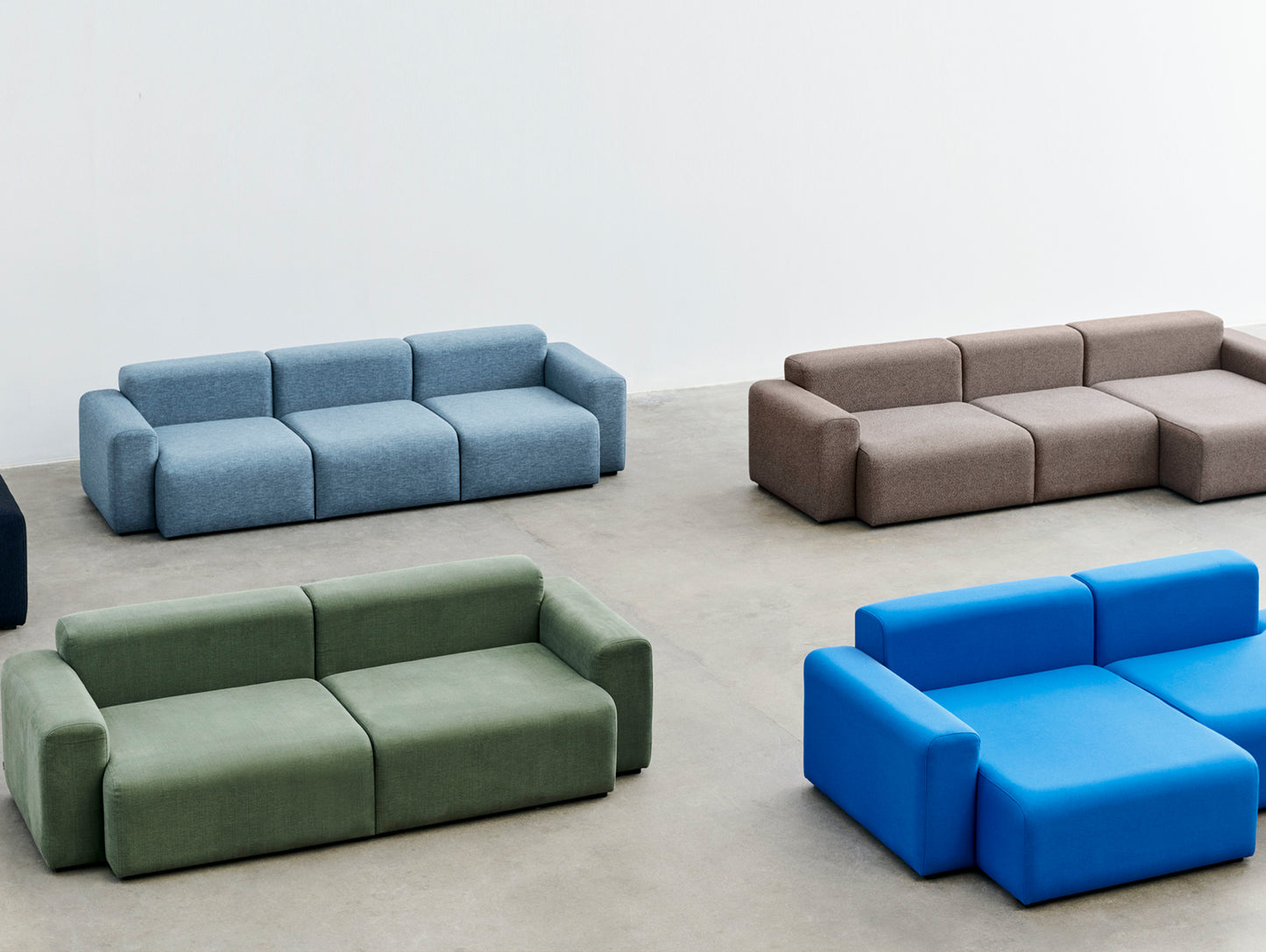 Mags 3 Seater Sofa (Low Armrest) by HAY