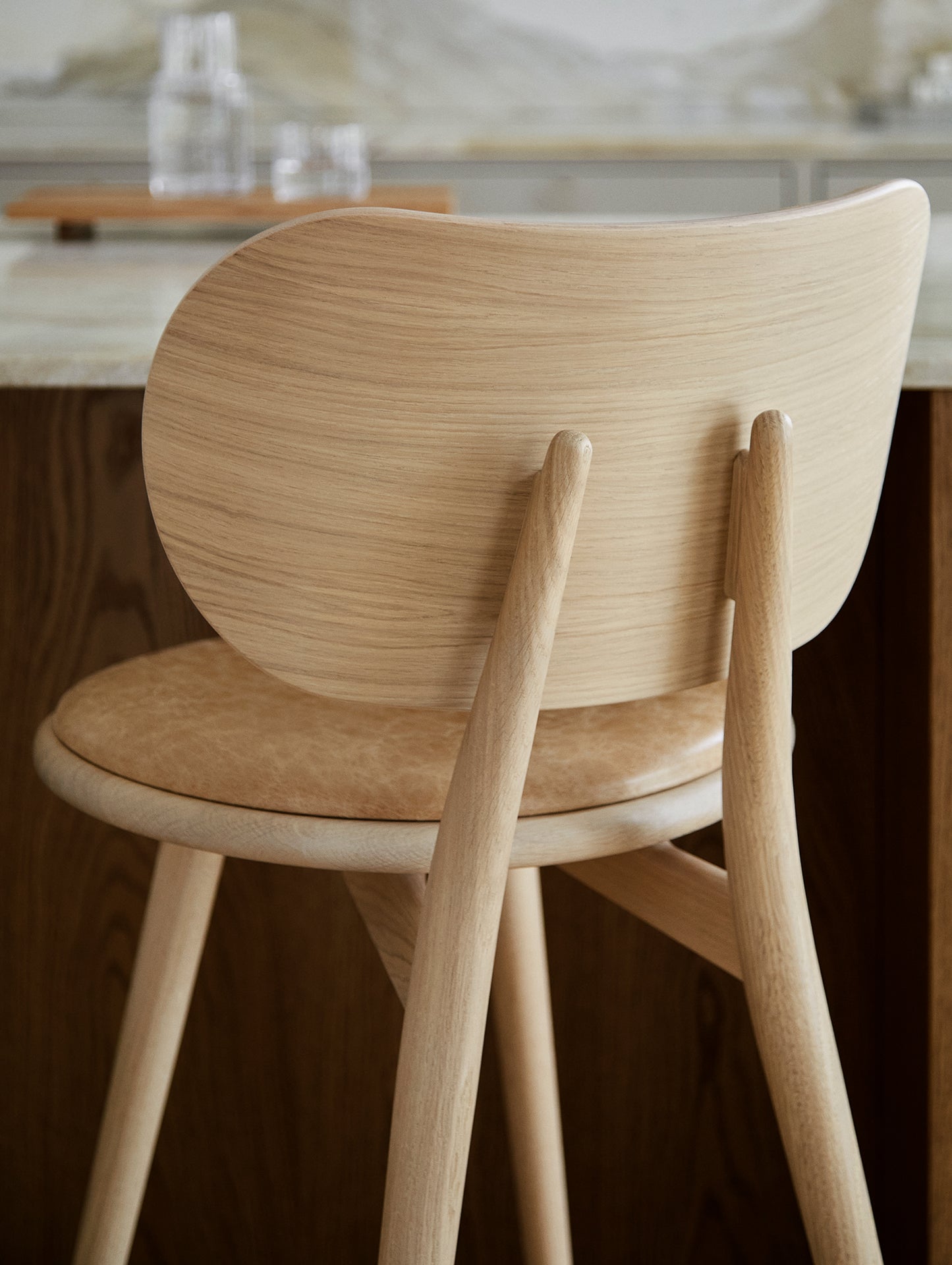 High Stool Backrest by Mater