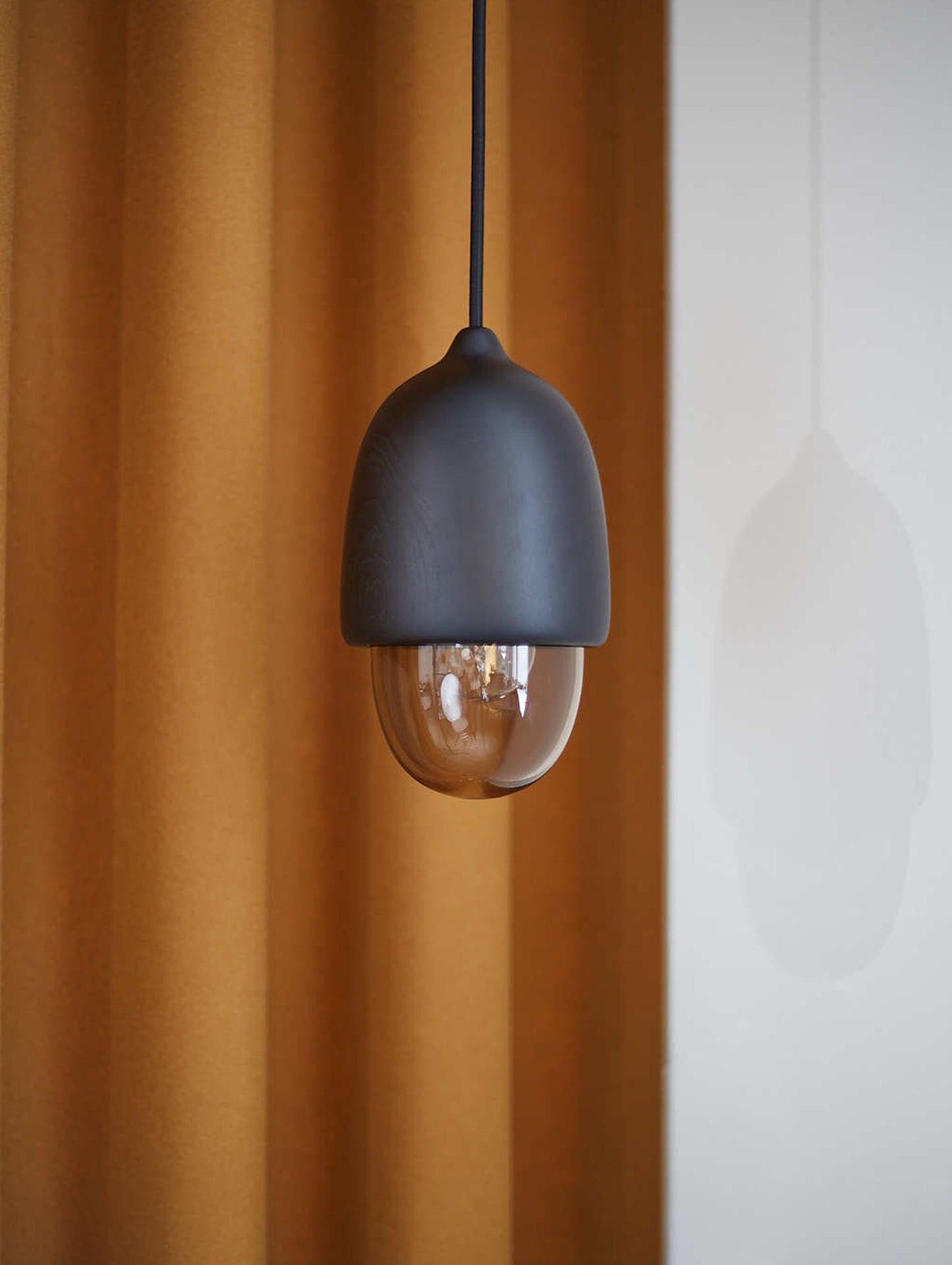 Terho Pendant Lamp by Mater - Black Stained Linden / Small