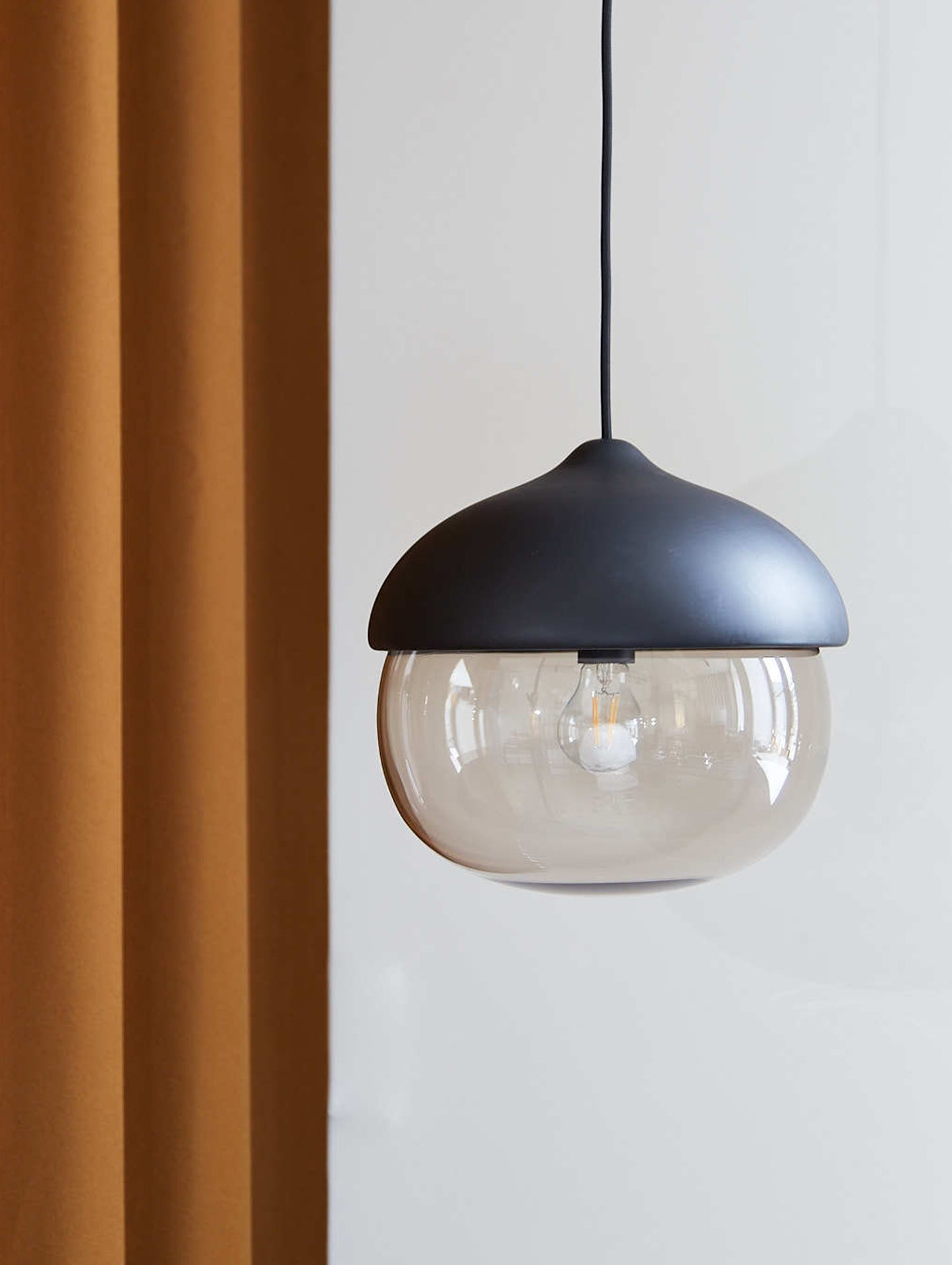 Terho Pendant Lamp by Mater - Black Stained Linden / Large